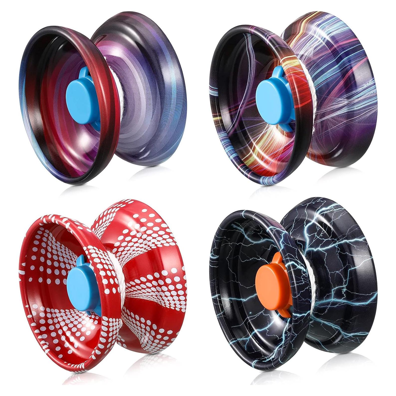 Yoyo Chalyna Responsable 4 Piezas Metal Trucos Niños