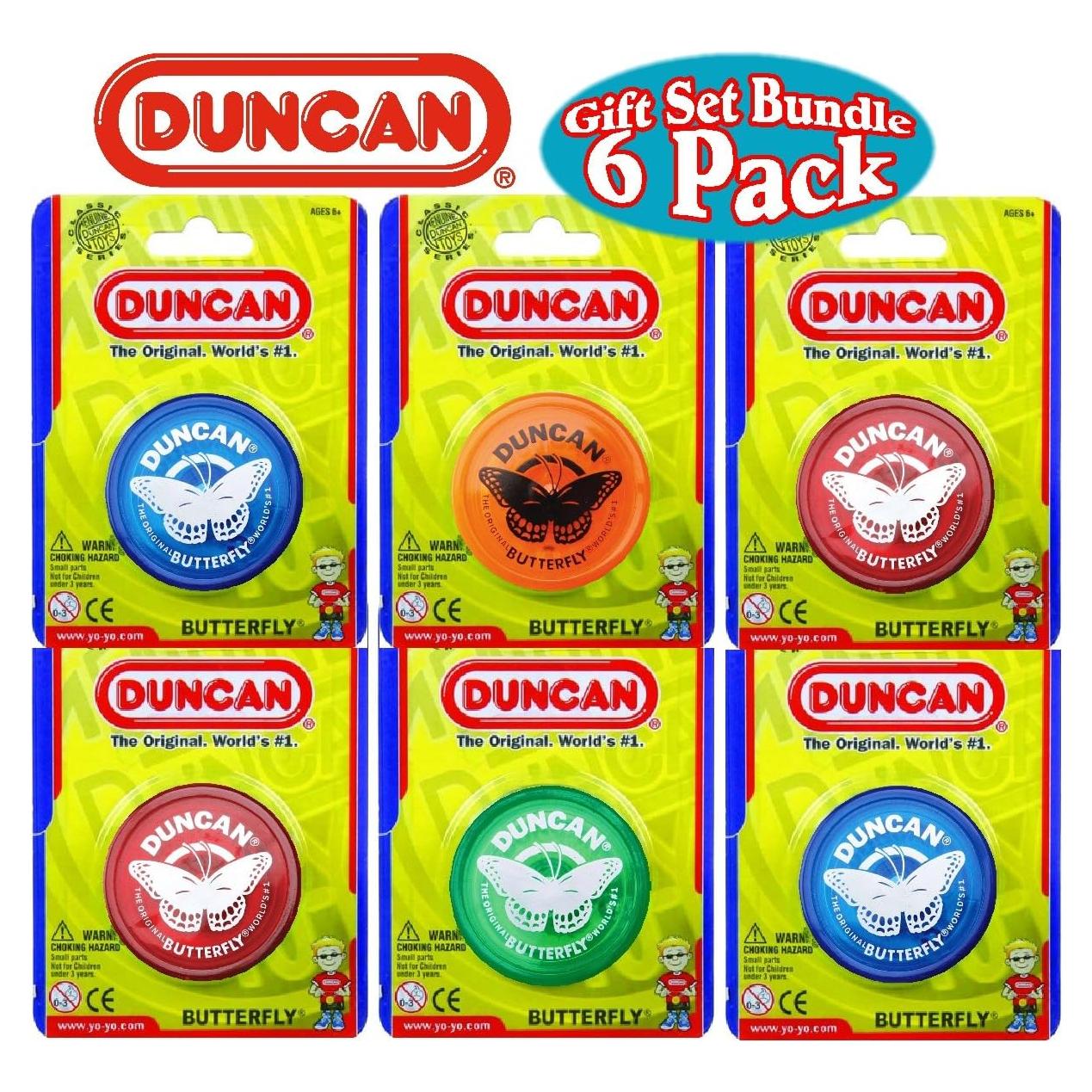 Conjunto de 6 Yo-Yos Mariposa Duncan - Regalo para Niños