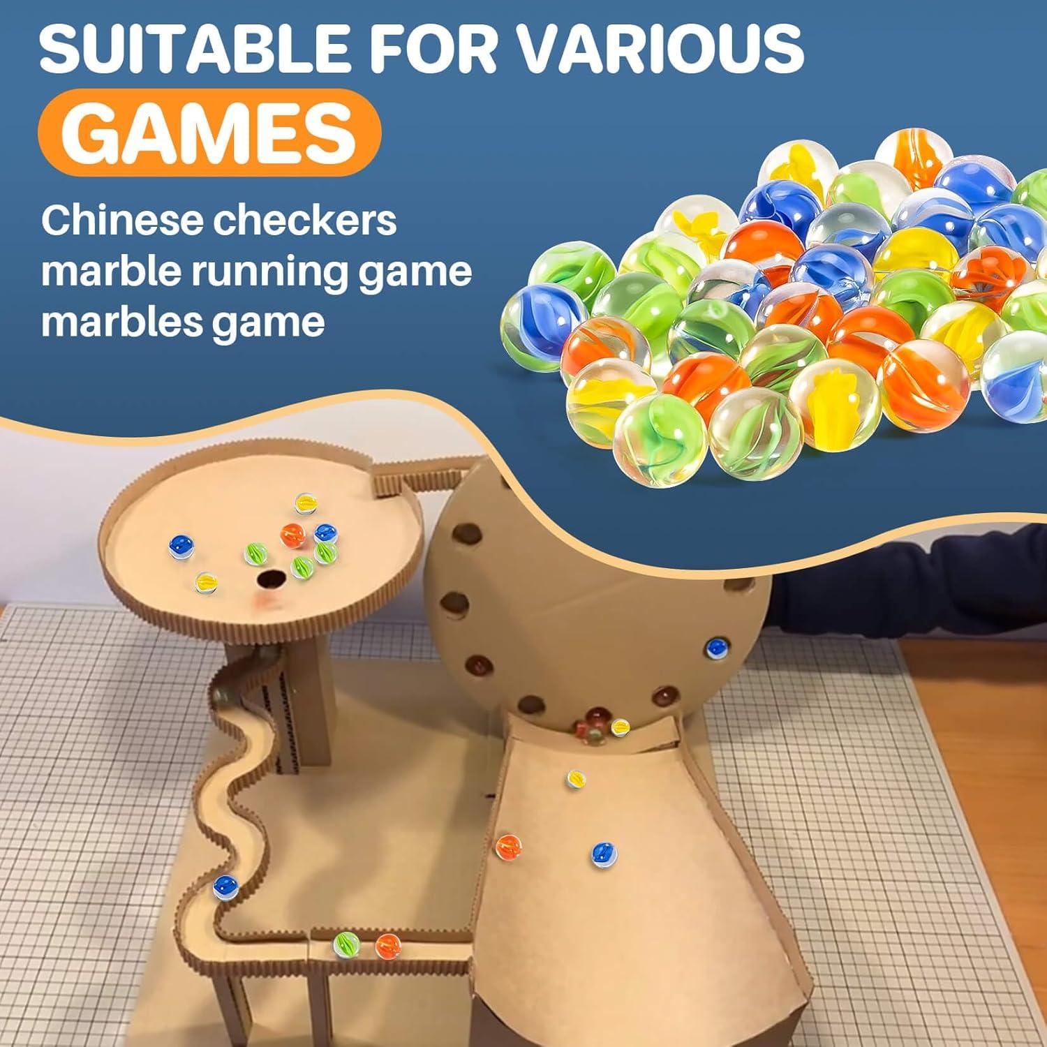 Canicas de vidrio Sukh - 100 piezas mezcla colores 14mm 16mm