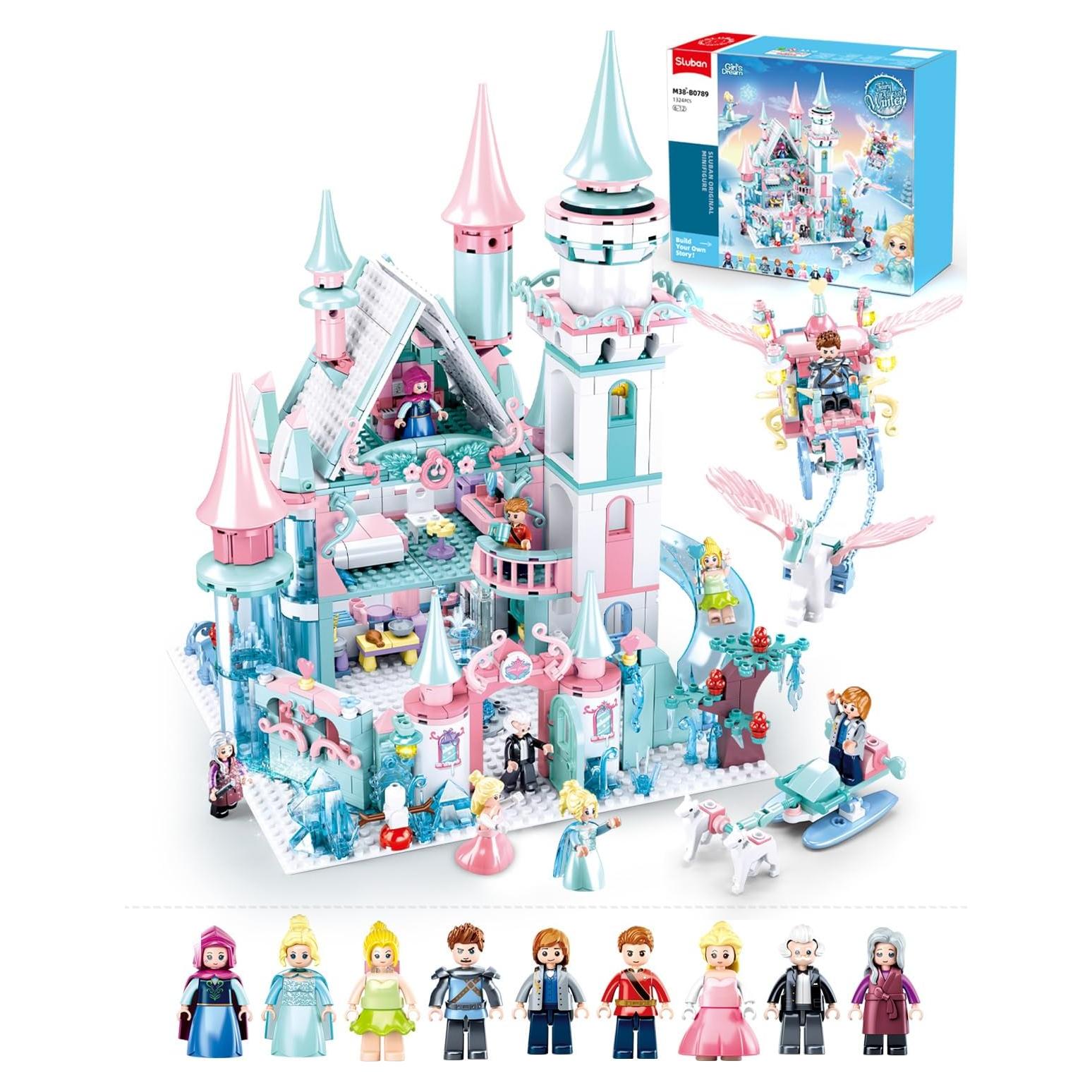 Conjunto de Construcción Castillo Congelado Sluban 1314 Piezas