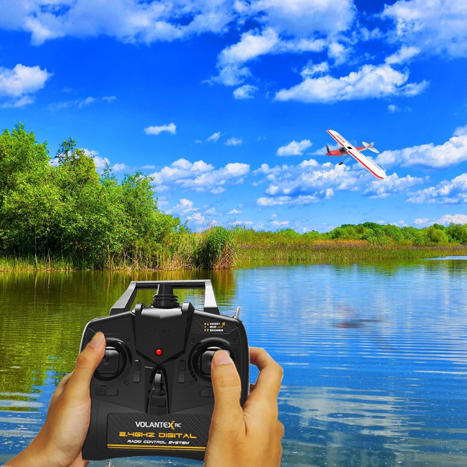 Avión RC EXHOBBY Sport Cub 500mm Rojo con Giroscopio