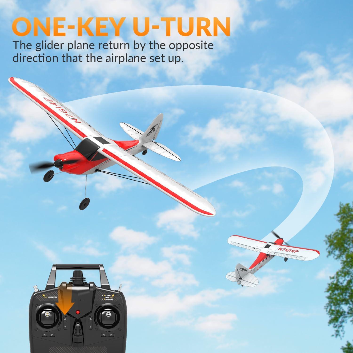 Avión RC EXHOBBY Sport Cub 500mm Rojo con Giroscopio