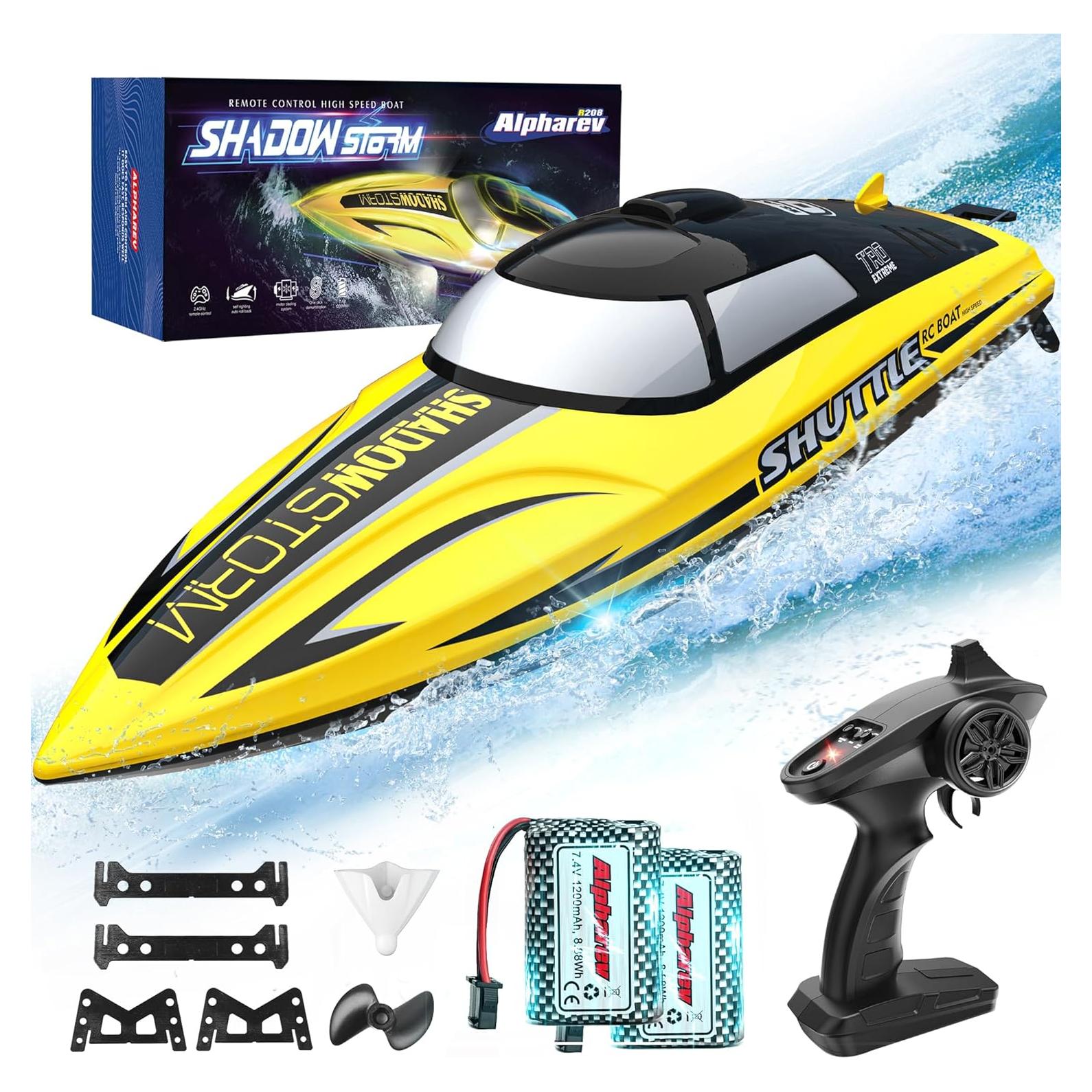 Barco RC ALPHAREV R208 32 km/h para Piscina y Lago