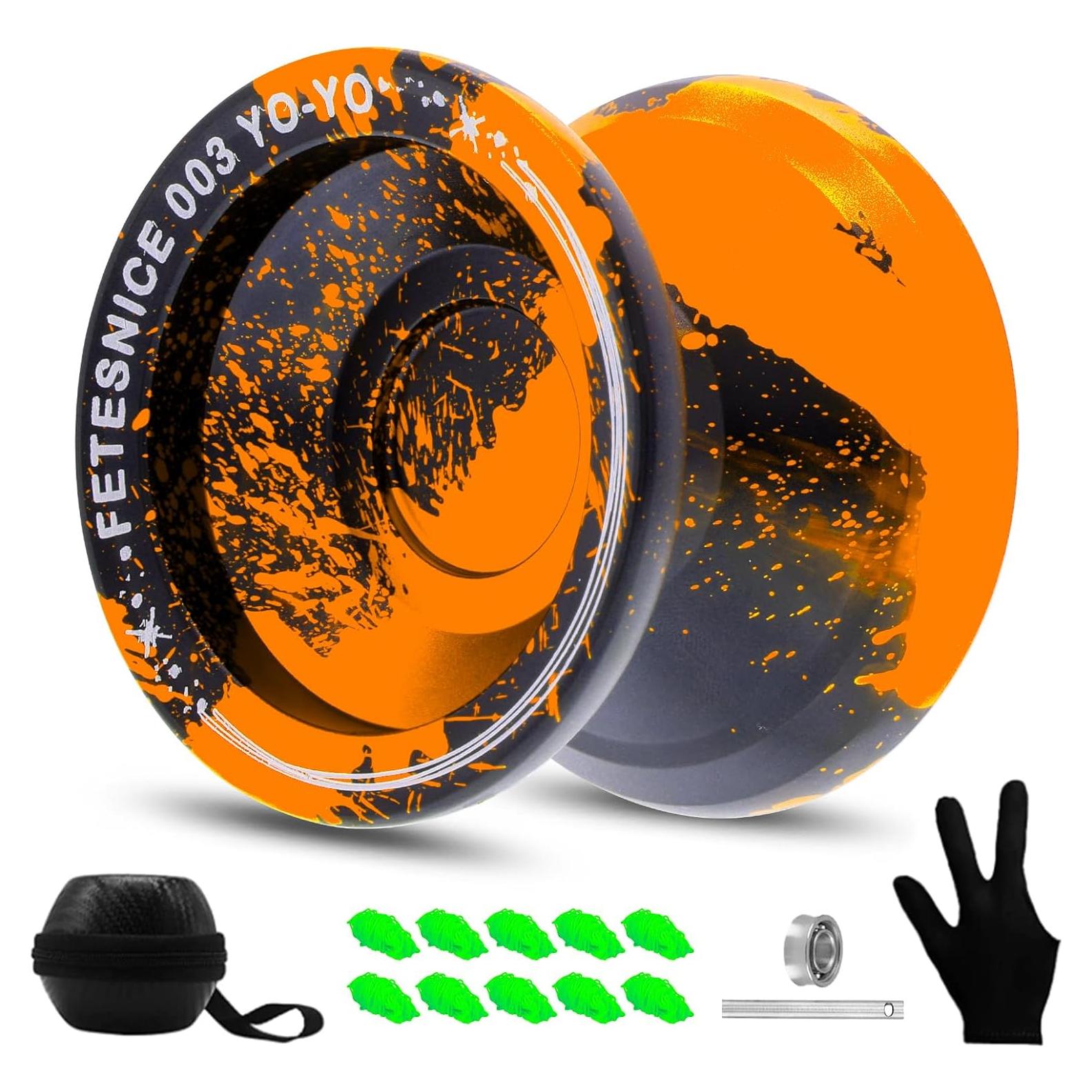 Yoyo Profesional FETESNICE 003 para Niños y Adultos - Negro Dorado