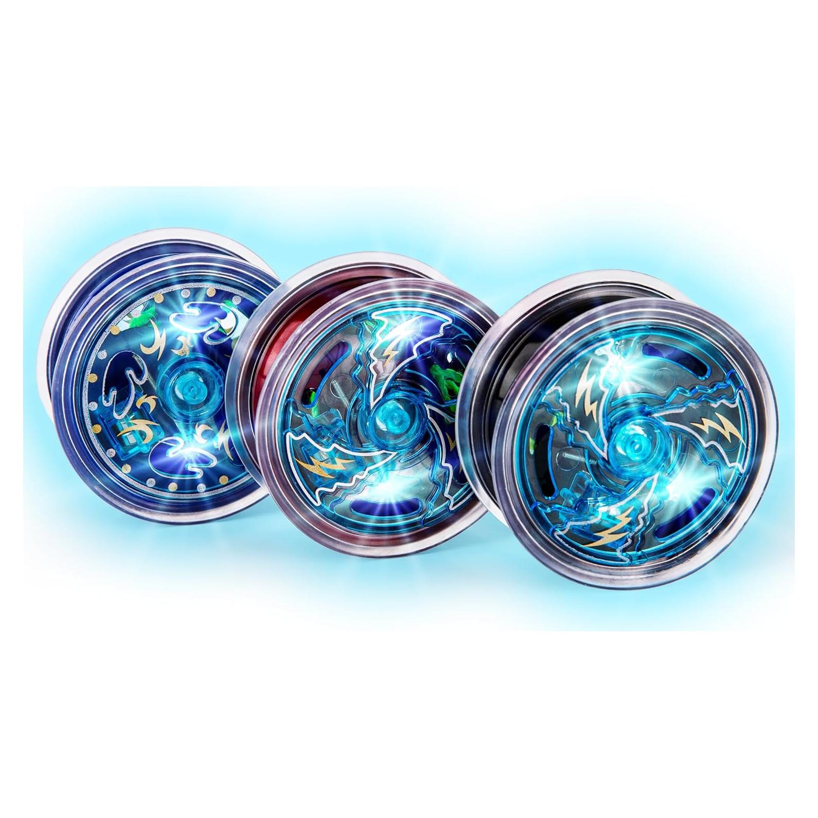 Yoyos Metálicos Iluminados ArtCreativity Set de 3 para Niños