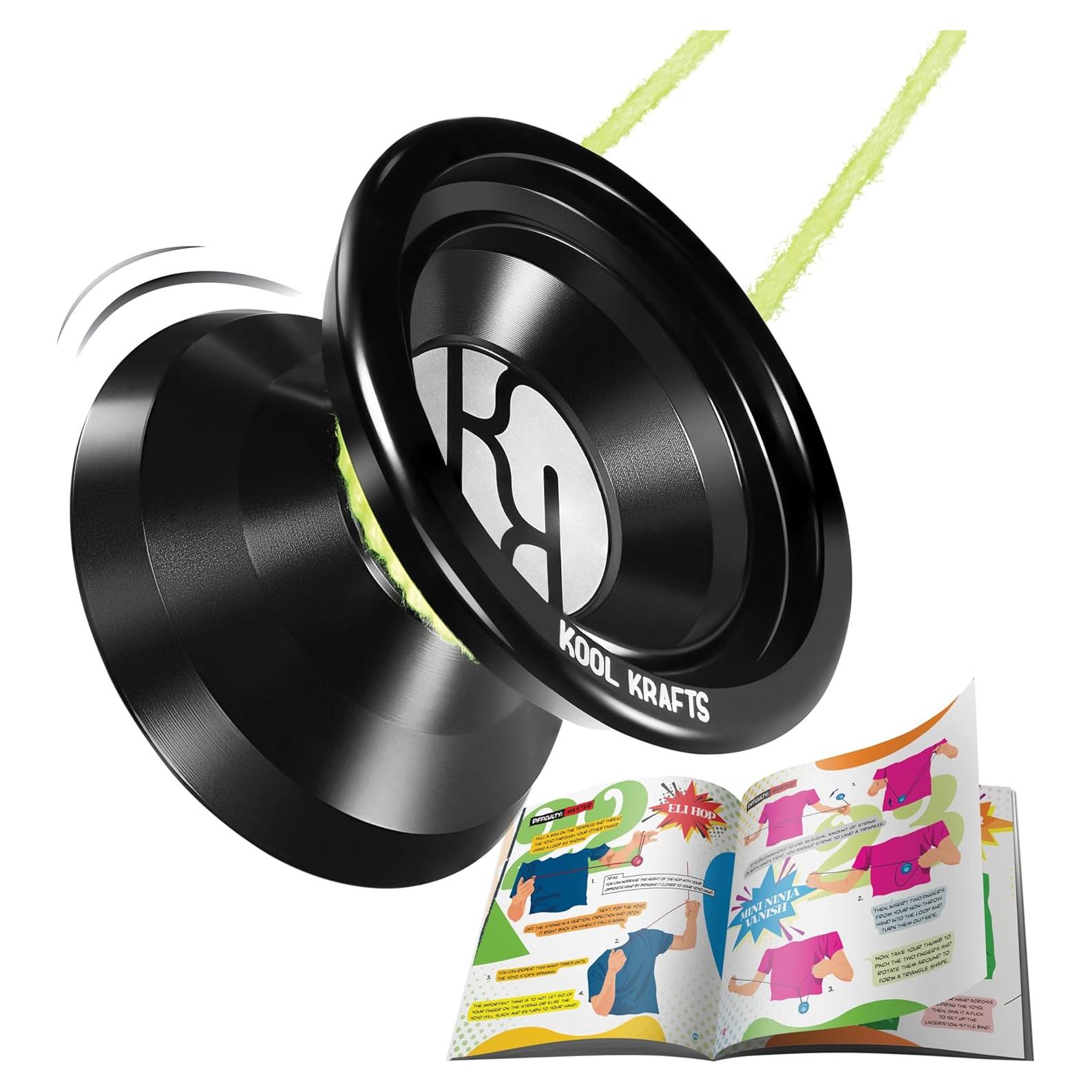 Kit de Yoyo Profesional Kool Krafts con 10 Cuerdas y Libro