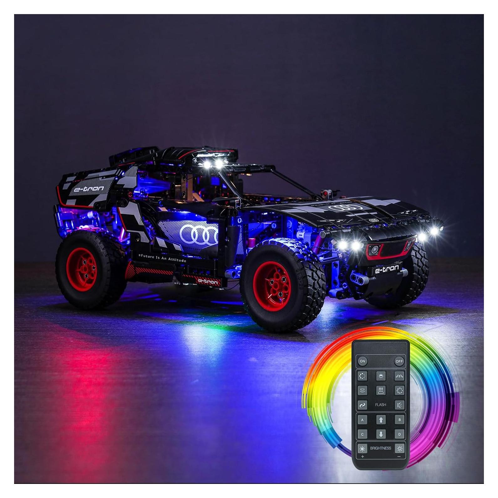Kit de Iluminación LED BrickBling para LEGO Technic Audi RS Q e-tron 42160