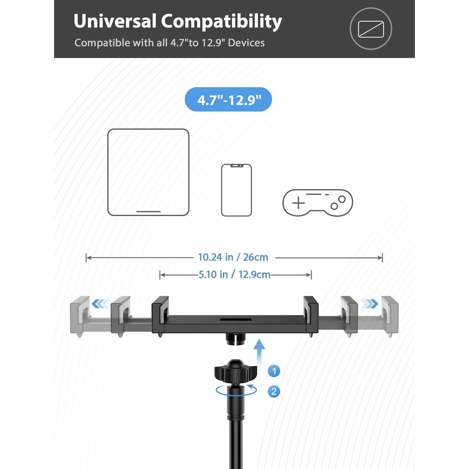 Soporte para Tablet VIVI MAO Flexible 76 cm Compatible 4.7-12.9"