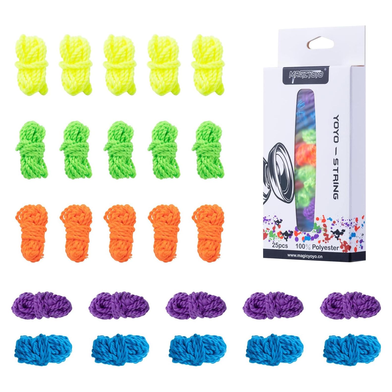Paquete de 25 Cuerdas de Yoyo CHEE MONG - Poliester 110 cm
