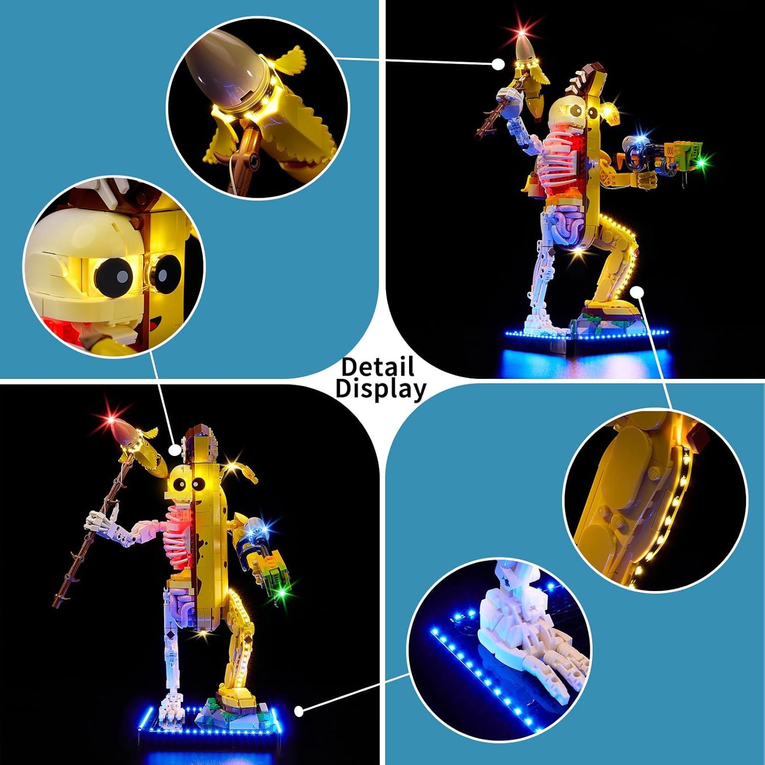 Kit de Luz LED BrickSoul para Lego Fortnite Peely Bone 77072