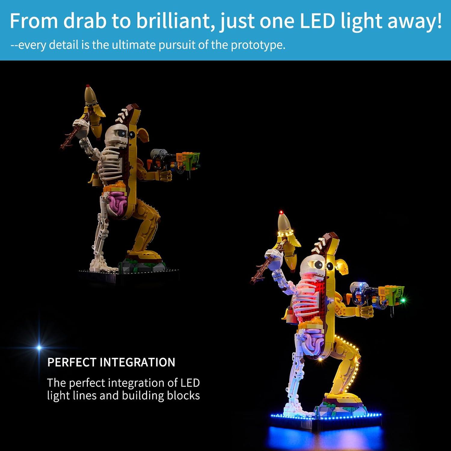 Kit de Luz LED BrickSoul para Lego Fortnite Peely Bone 77072