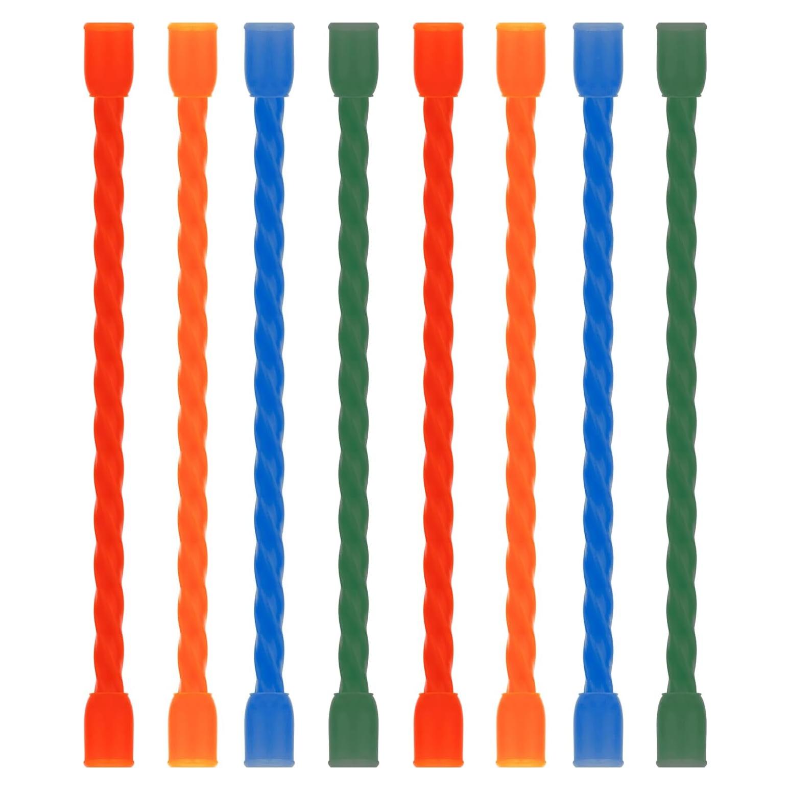 Bridas de Silicona Reutilizables LOIUO 4 Pulgadas 8PCS