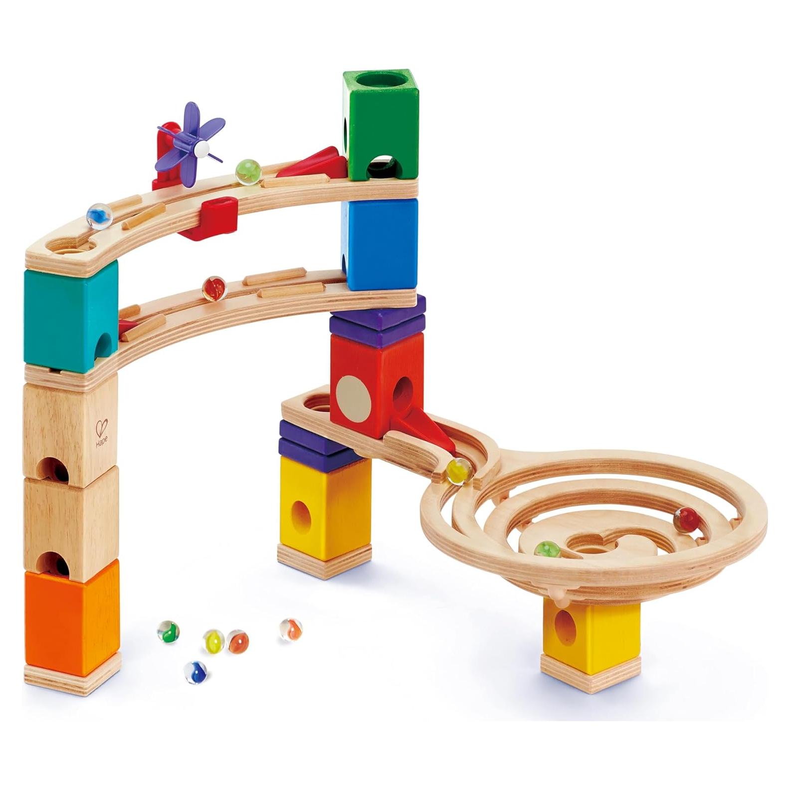 Hape Quadrilla Set de Canicas de Madera Carrera