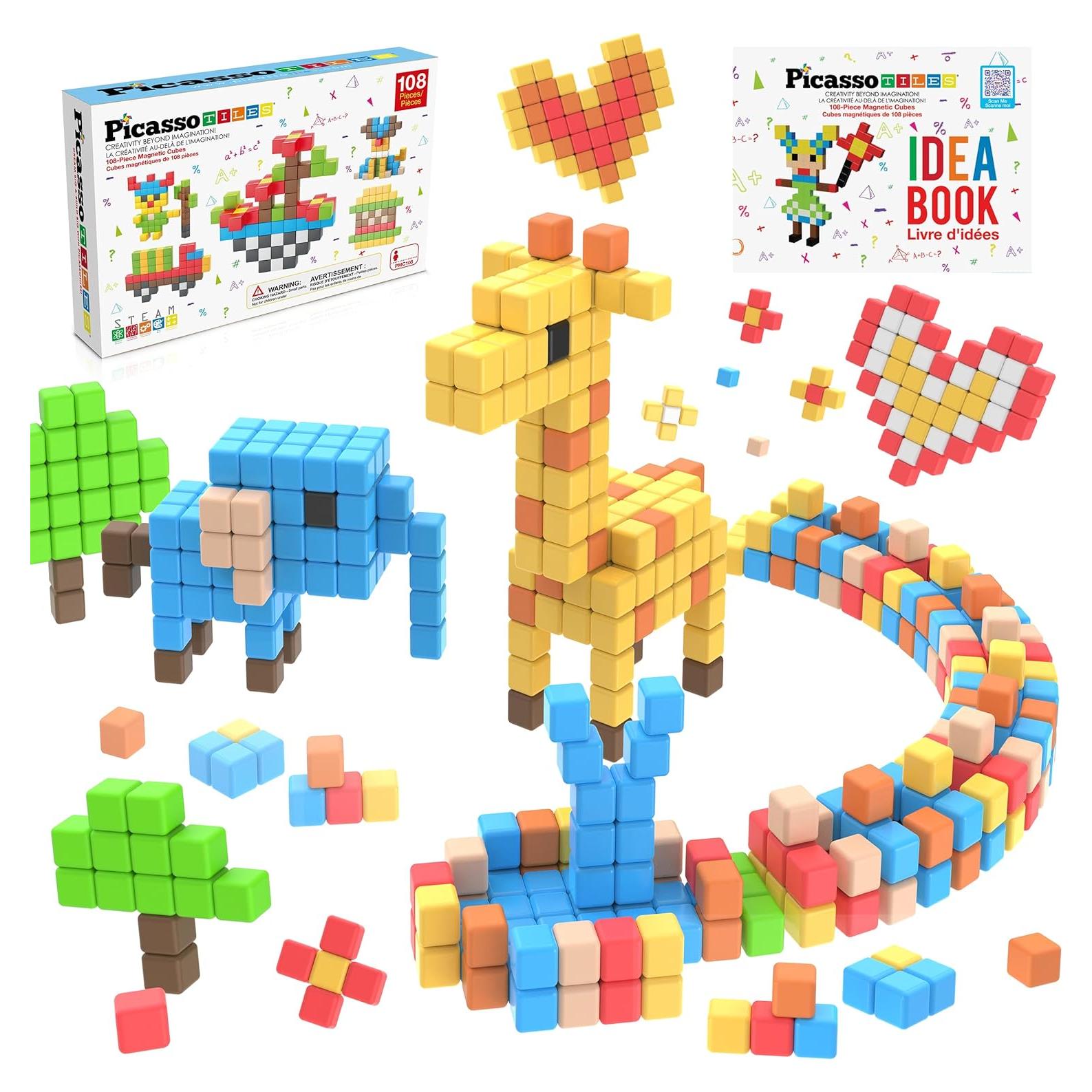 Cubos Magnéticos Picasso 108 Piezas Juguete Educativo 3+