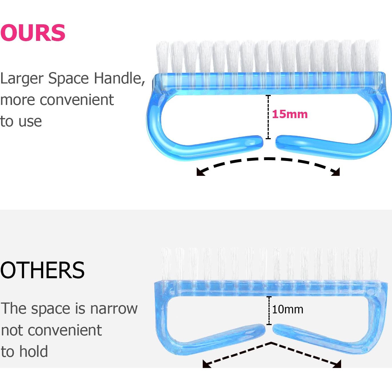 Kit de Cepillos de Uñas con Mango Larbois - 4 Piezas