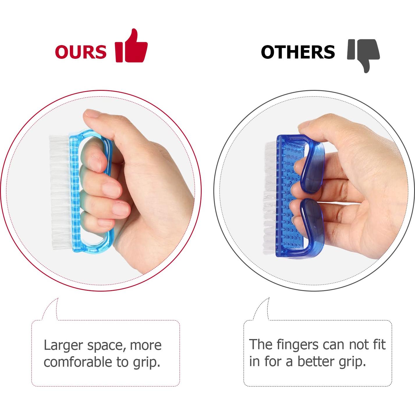 Kit de Cepillos de Uñas con Mango Larbois - 4 Piezas