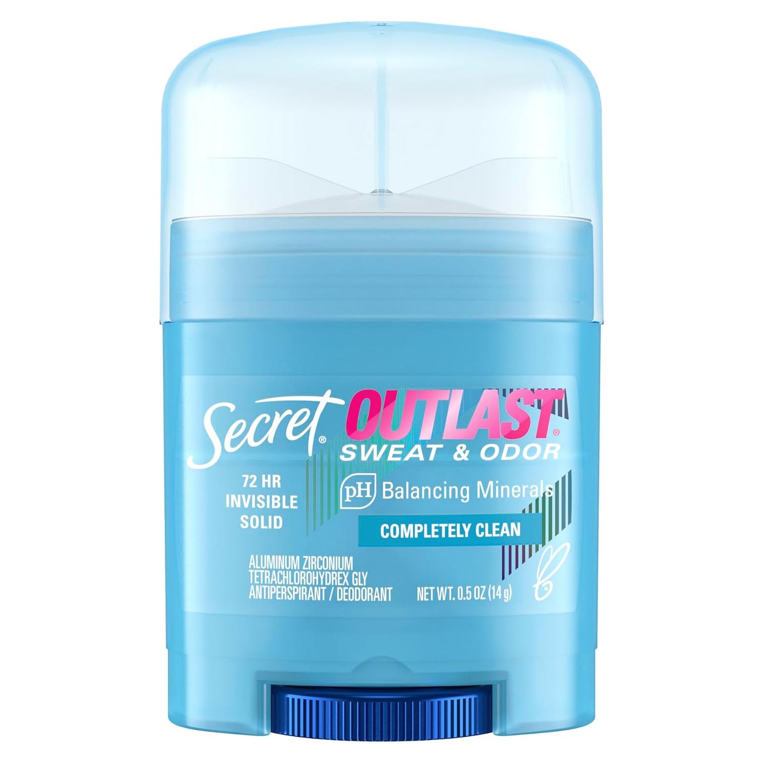 Secret Outlast, Clean, 0.5 Oz