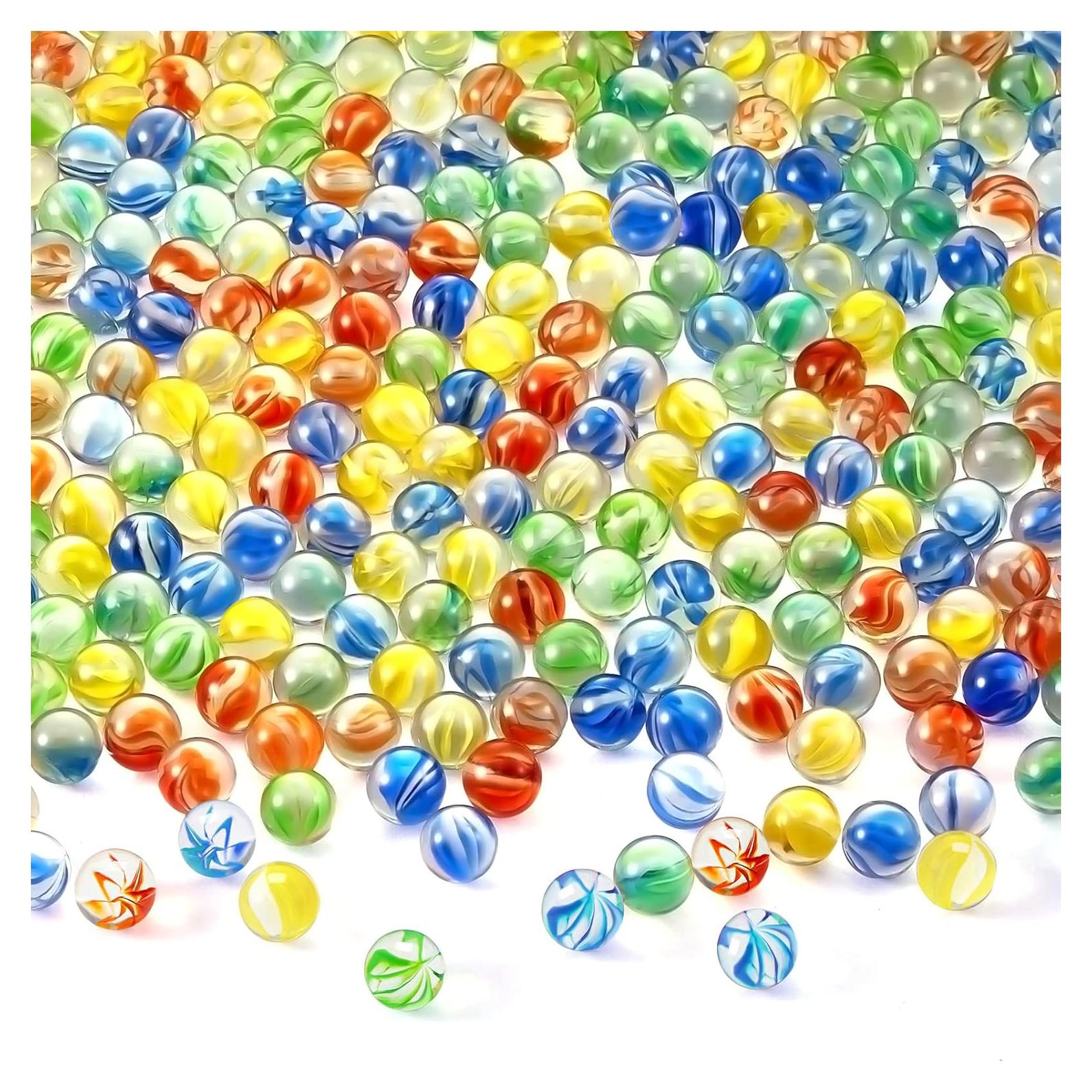 Canicas de Vidrio Lewtemi 1500 Pcs Ojos de Gato 1.4 cm