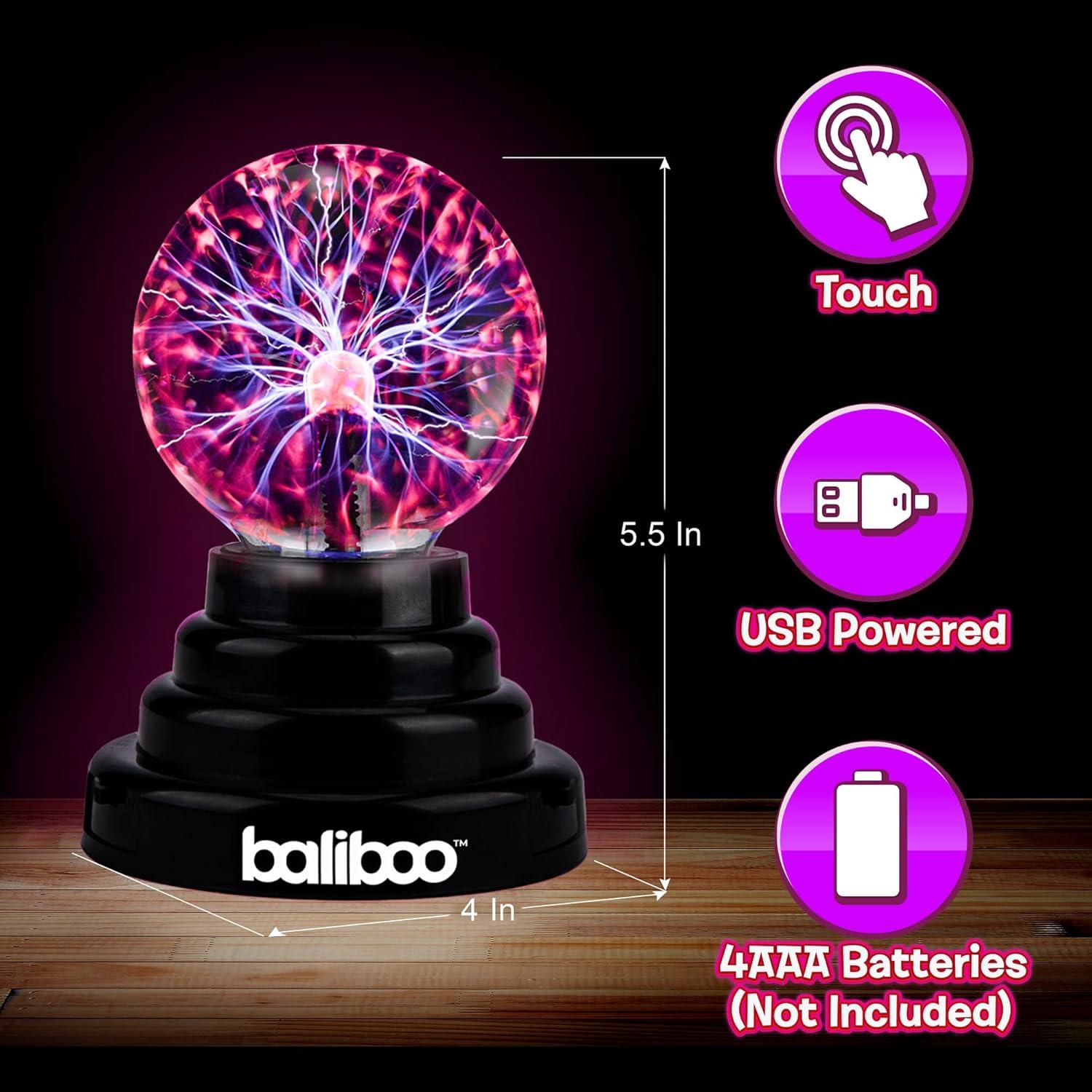 Bola de Plasma 7.62 cm Baliboo - Lámpara Interactiva USB