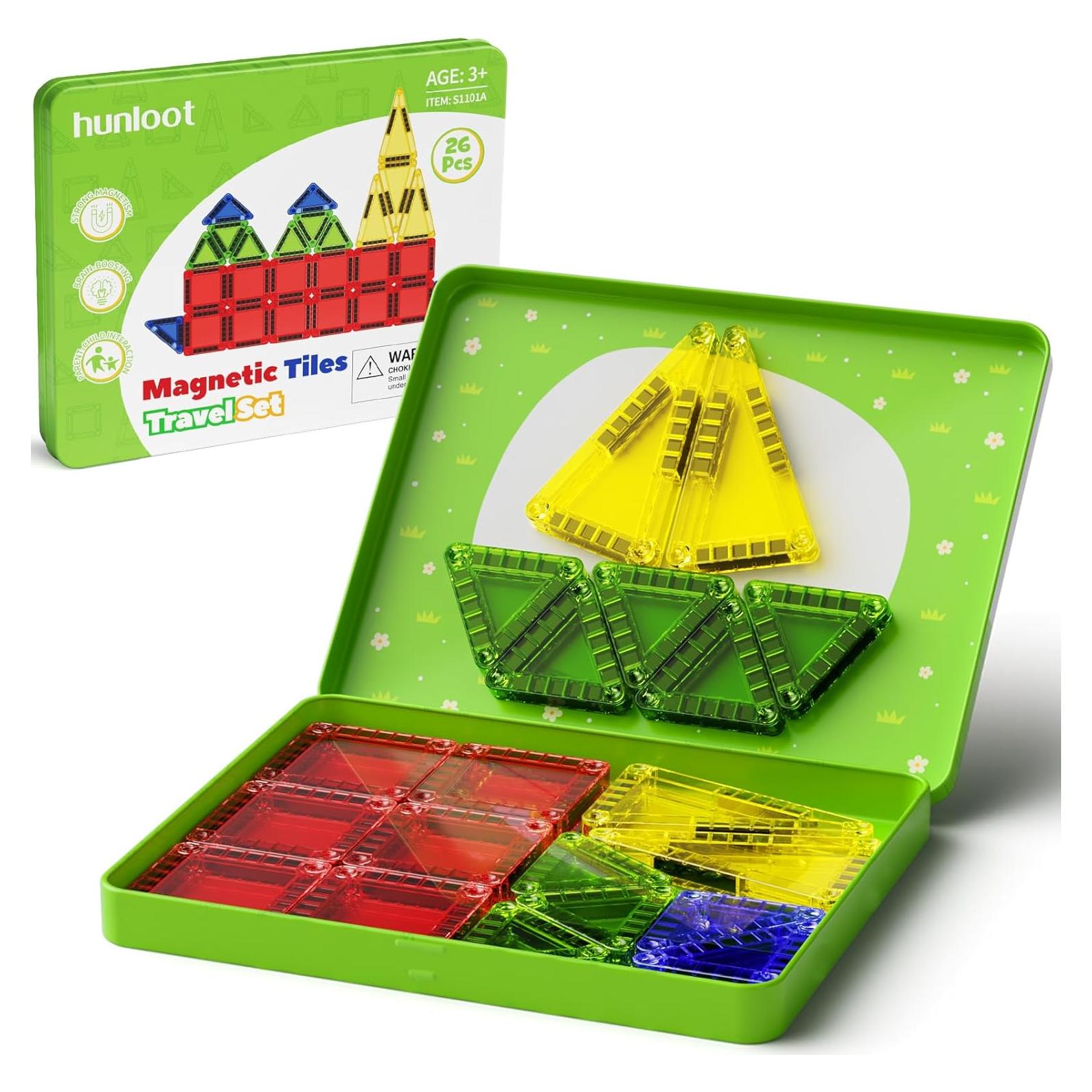 Set de Azulejos Magnéticos Portátiles Hunloot 26 Piezas