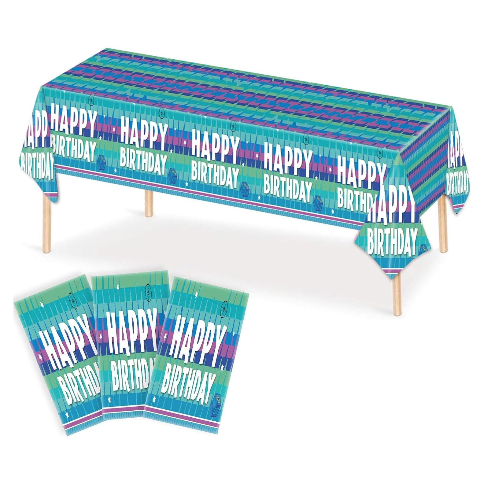 Manteles de Videojuegos 2PCS likuyve 137x274cm Fiesta Cumpleaños