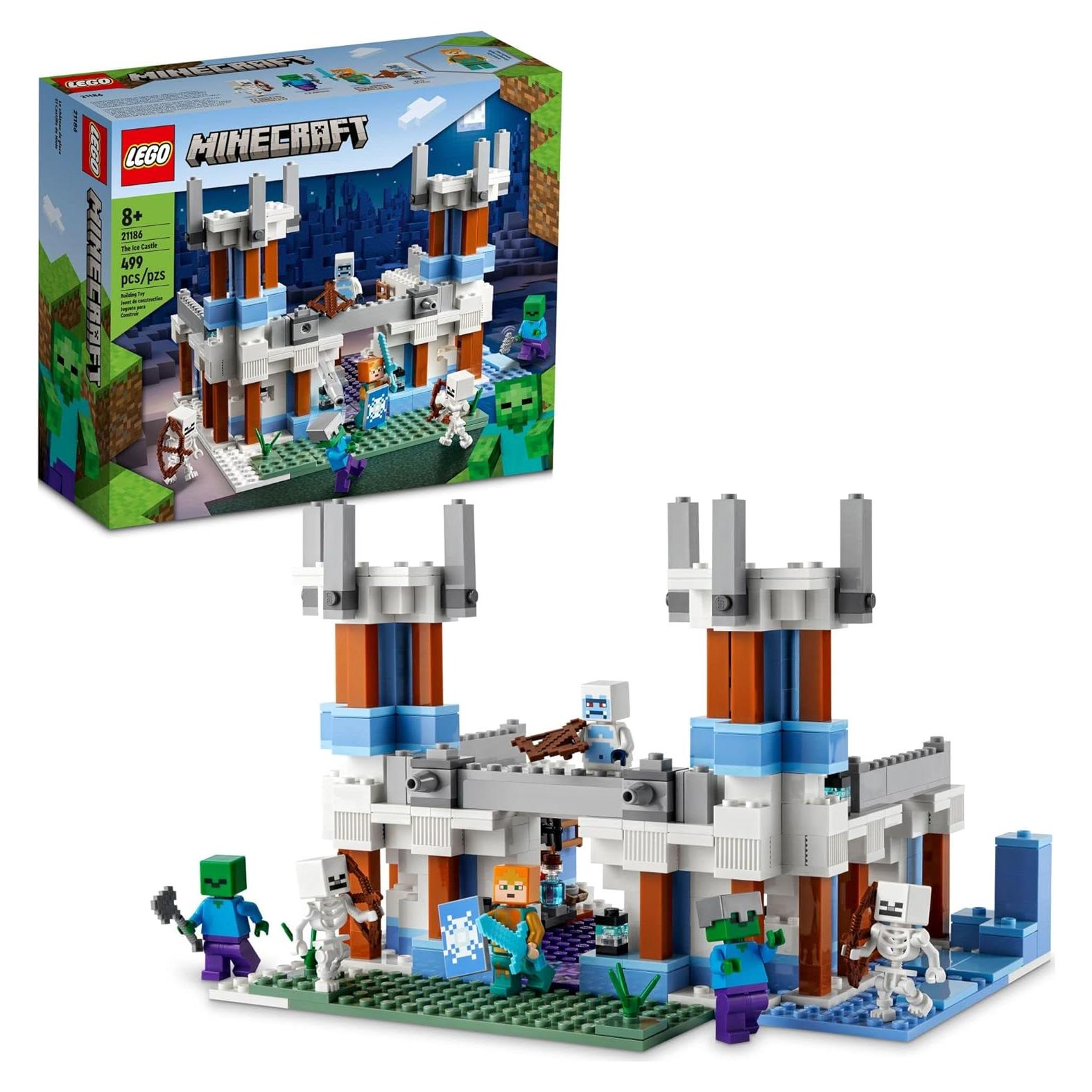 LEGO Minecraft El Castillo de Hielo 21186 - 499 Piezas, 8+ Años