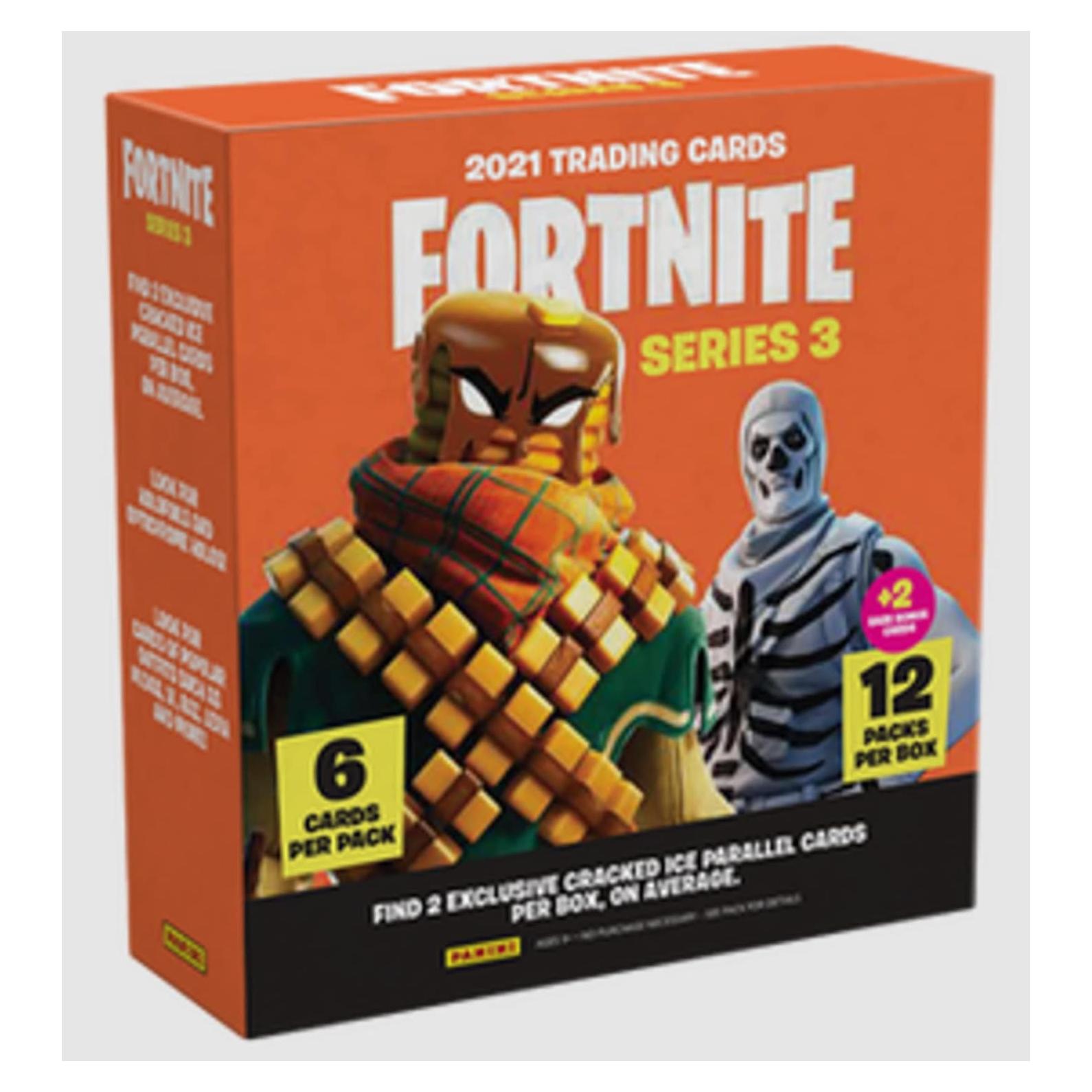 Caja Mega de Tarjetas Panini Fortnite 2021 Serie 3 - 72 Tarjetas