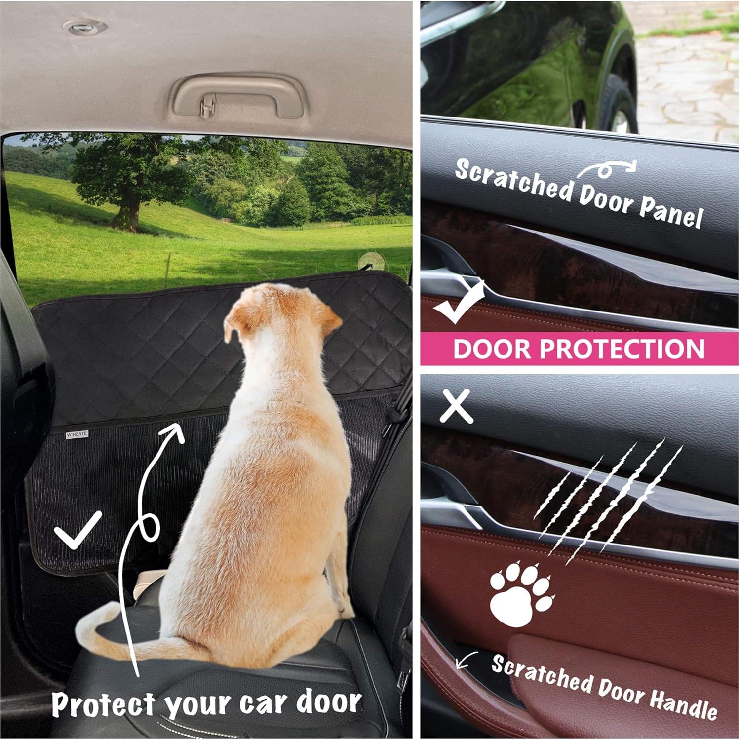 Protector de puerta de coche para perros Winbate 2PCS Impermeable