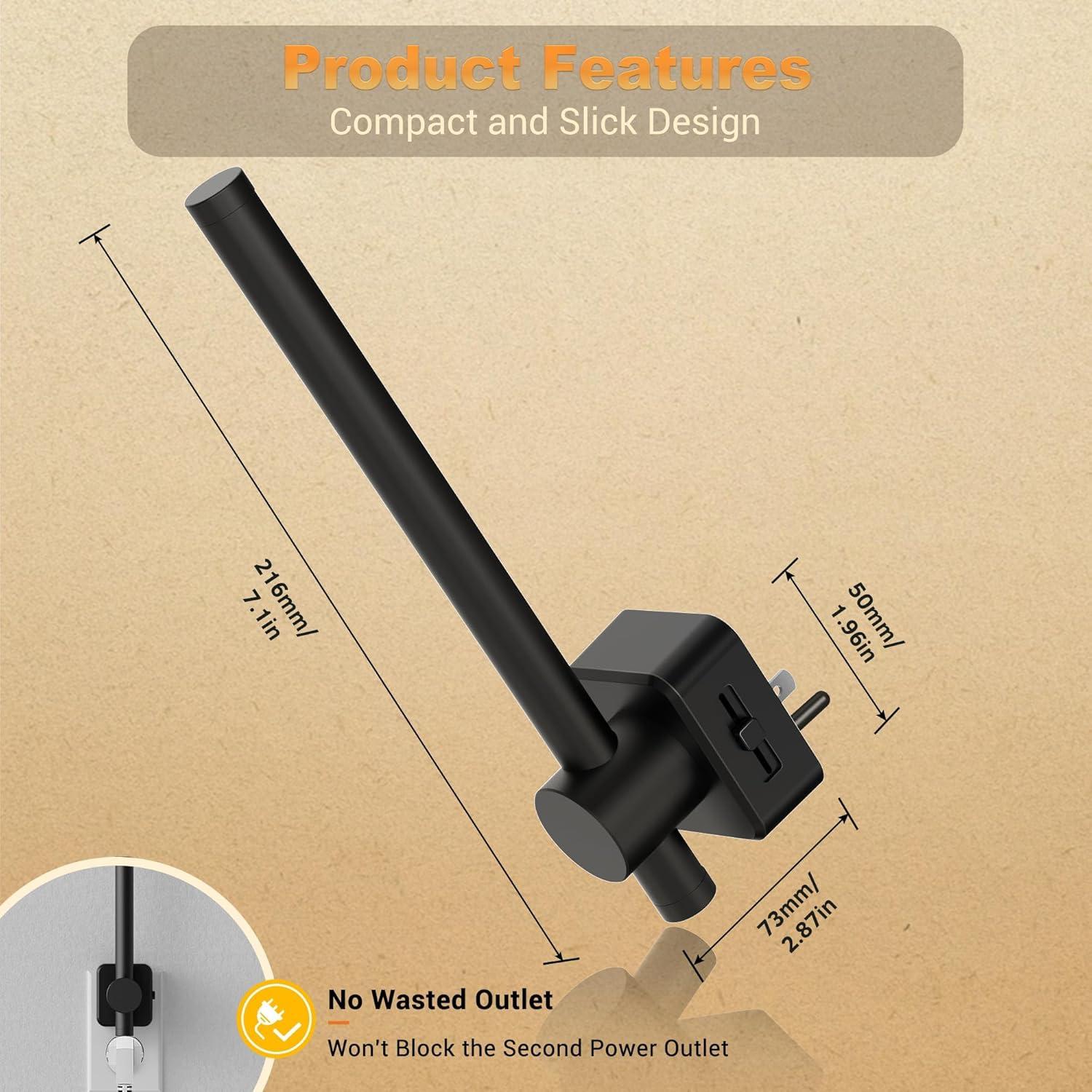 Luz Nocturna Enchufable JandCase 3000K Regulable 0-200LM