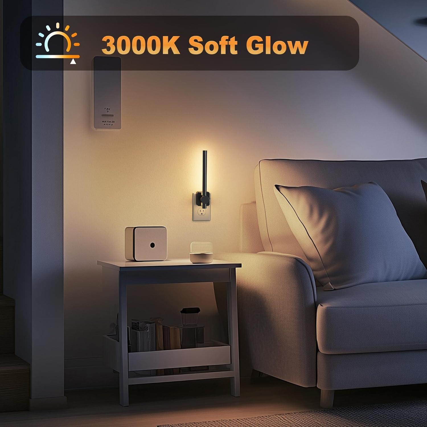 Luz Nocturna Enchufable JandCase 3000K Regulable 0-200LM