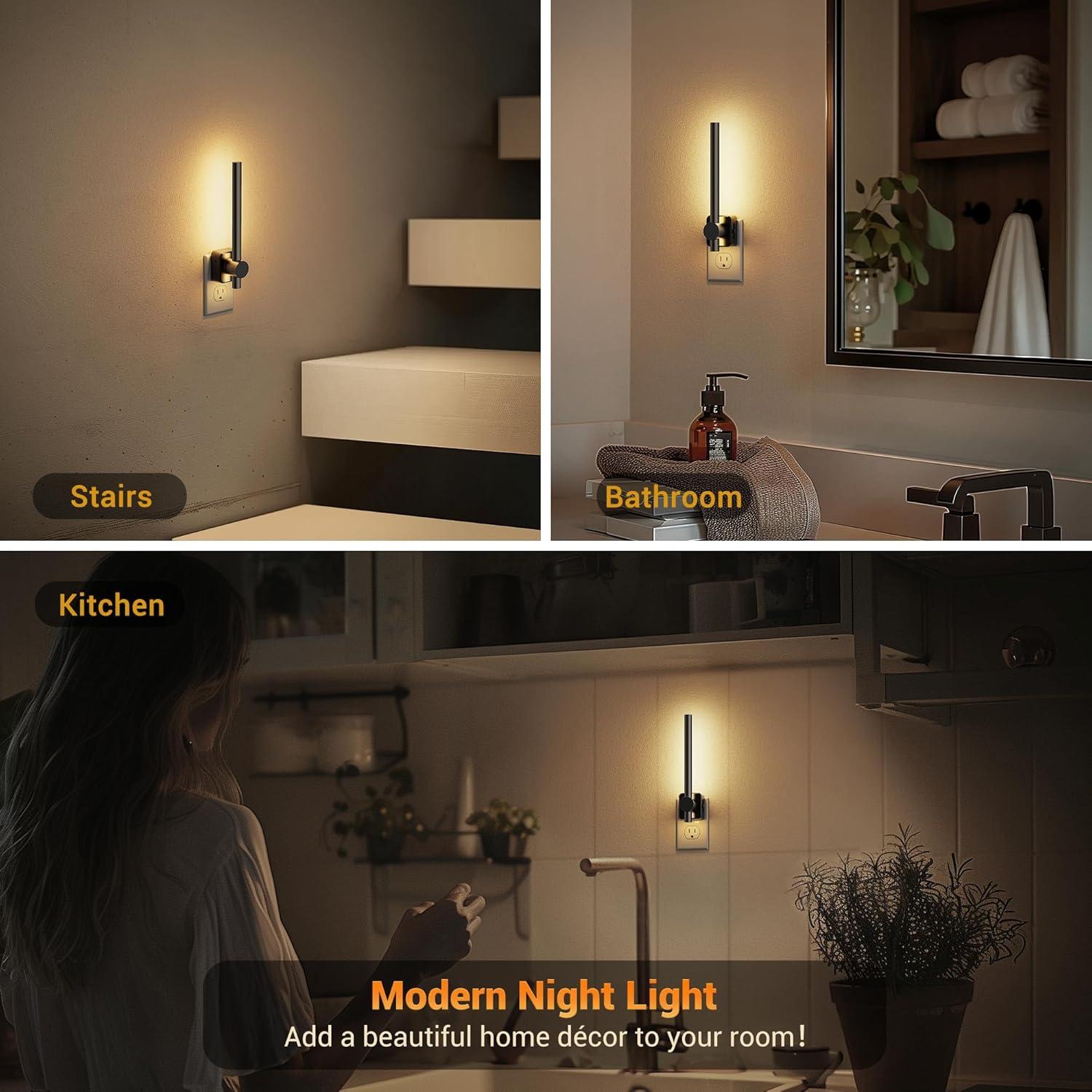 Luz Nocturna Enchufable JandCase 3000K Regulable 0-200LM