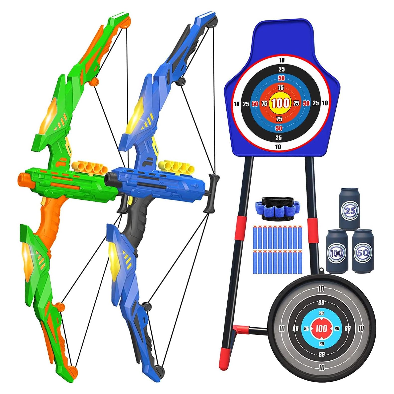 Juego de Arco y Dardos de Espuma TOY Life para Niños 4-8