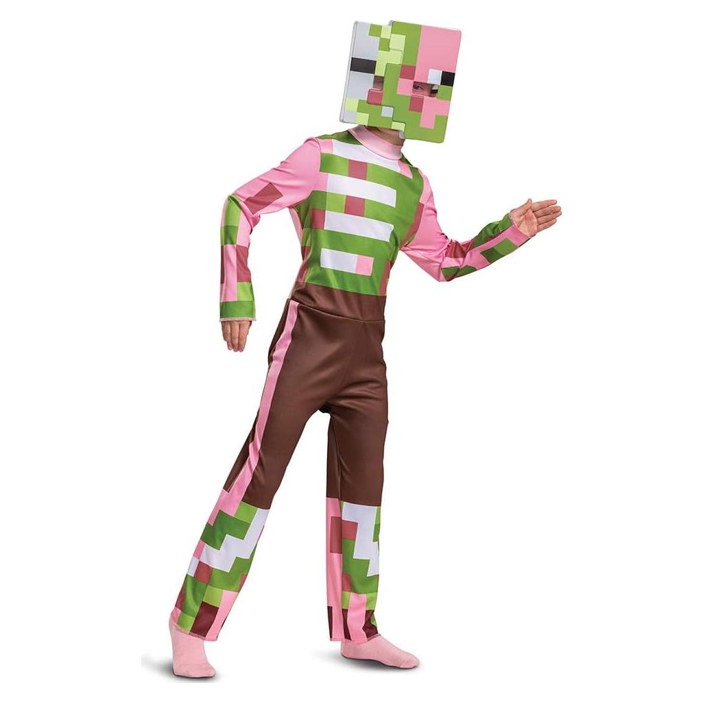 Disfraz de Minecraft Zombie Pigman para Niños - Talla Grande