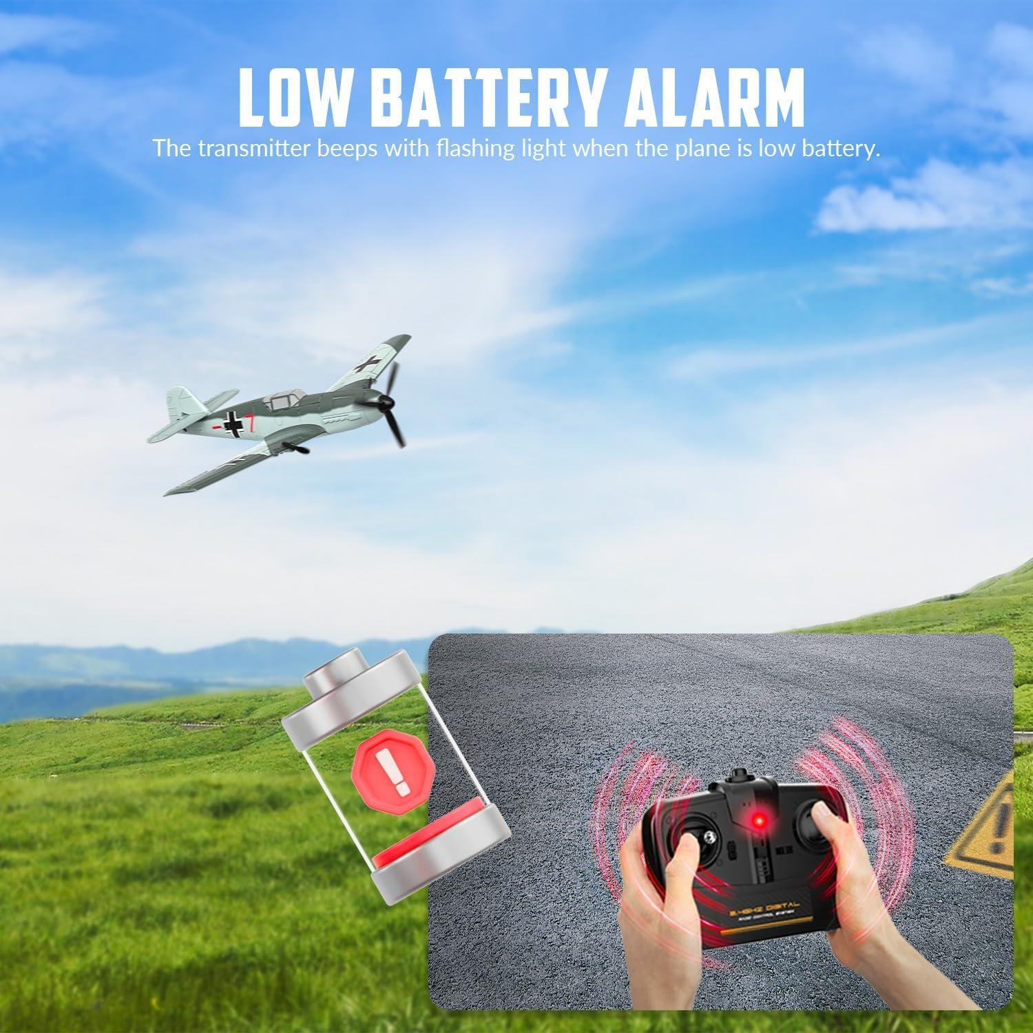 Avión RC VOLANTEXRC BF109 400mm Estabilizador Gyro RTF