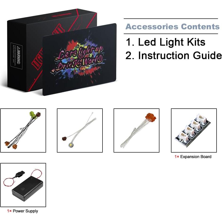 Kit de Luz LED BrickBling para LEGO Minecraft 21190
