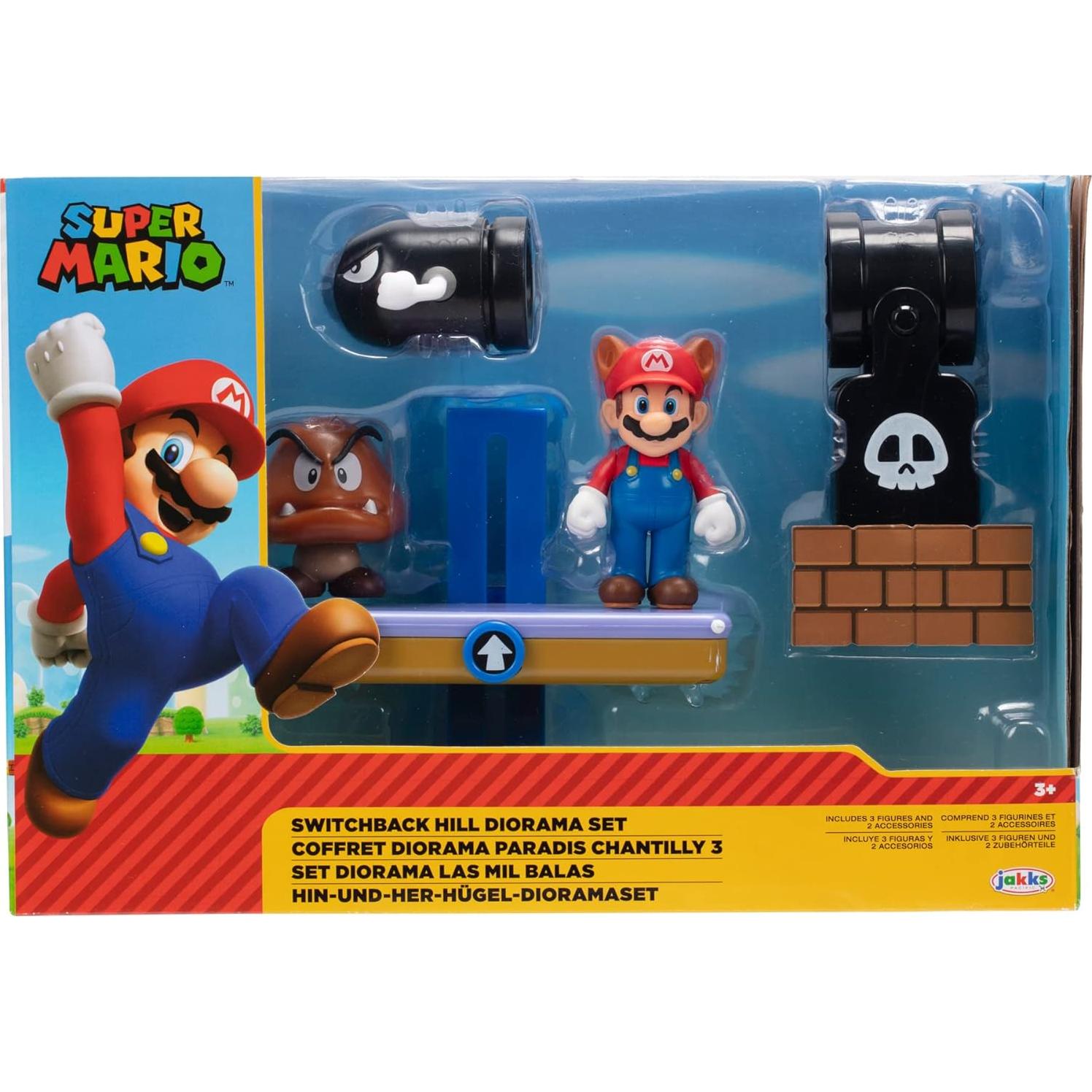 Diorama de Juguete Super Mario Switchback Hill Jakks 25.4x7x17.8cm