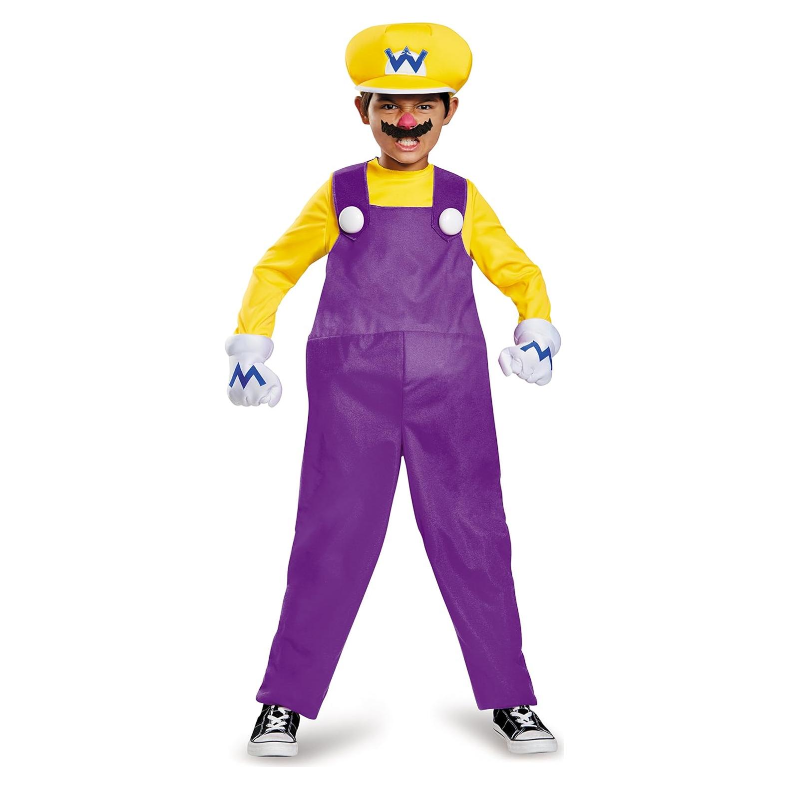 Disfraz Wario Deluxe Nintendo para Niños 4-6 Años