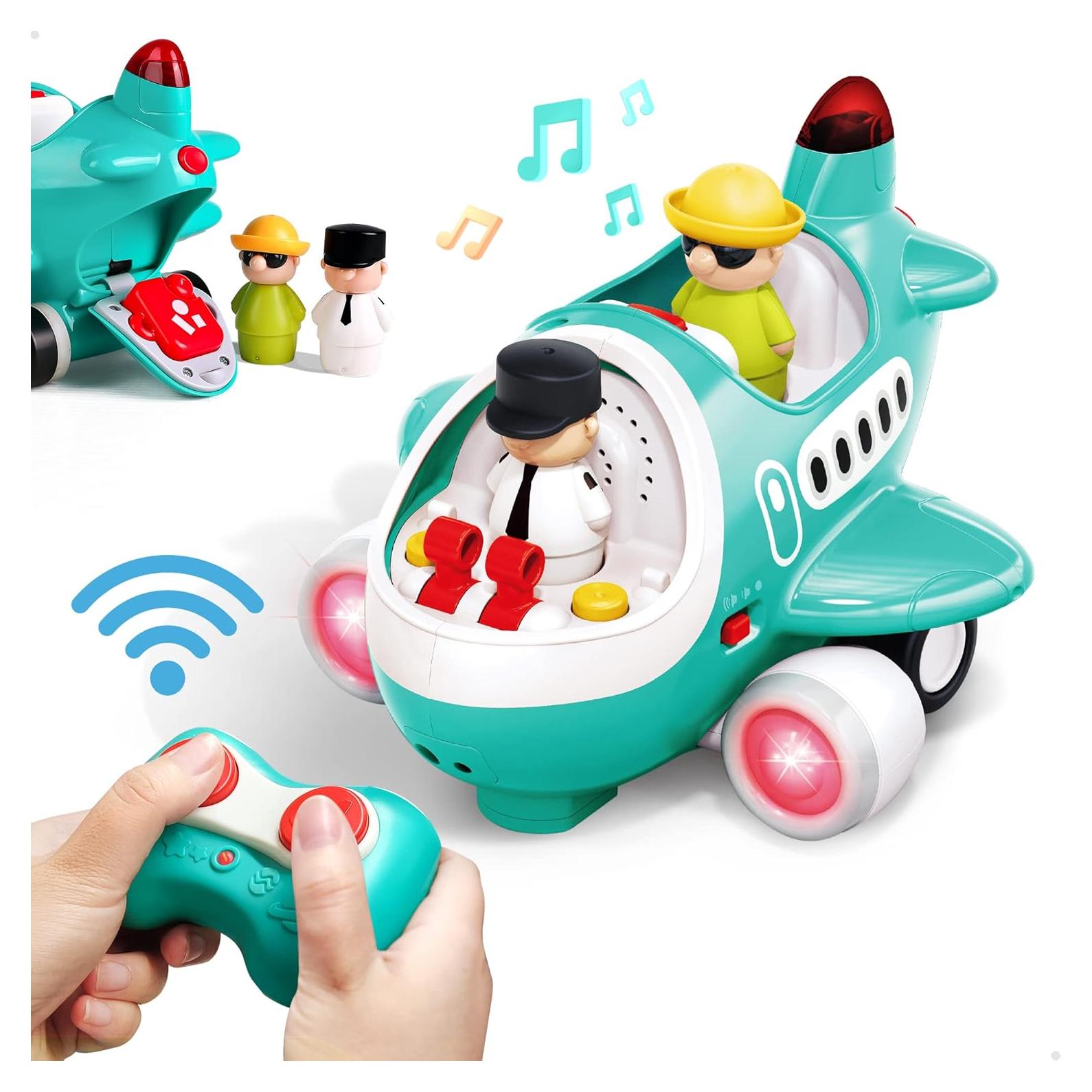 Juguete de Avión RC iPlay, Control Remoto para Bebés