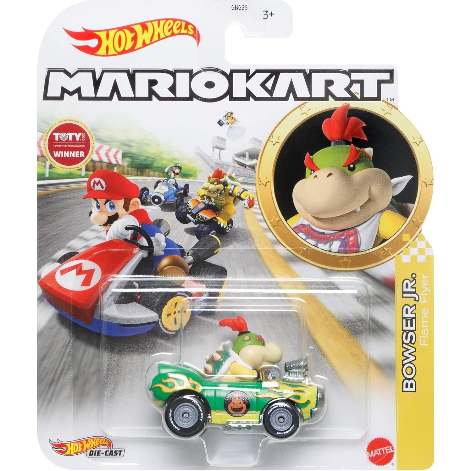 Auto de Juguete Hot Wheels Mario Kart Bowser JR 3,2 cm