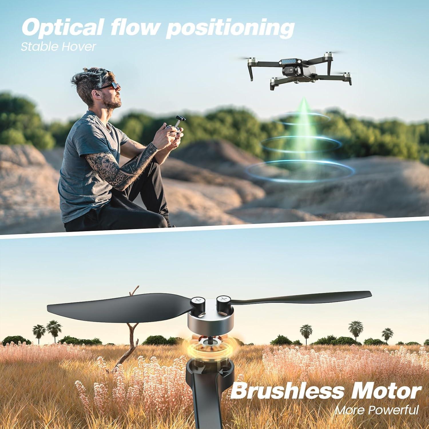 Dron DEERC D20S con Cámara 1080P y 2 Baterías