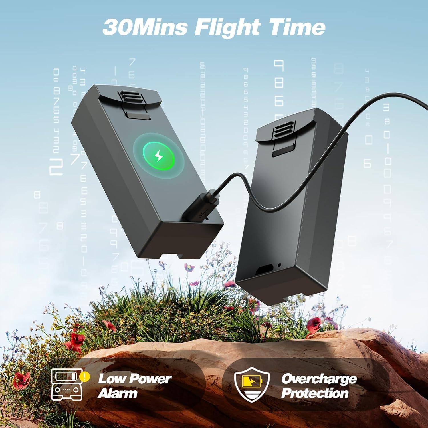 Dron DEERC D20S con Cámara 1080P y 2 Baterías