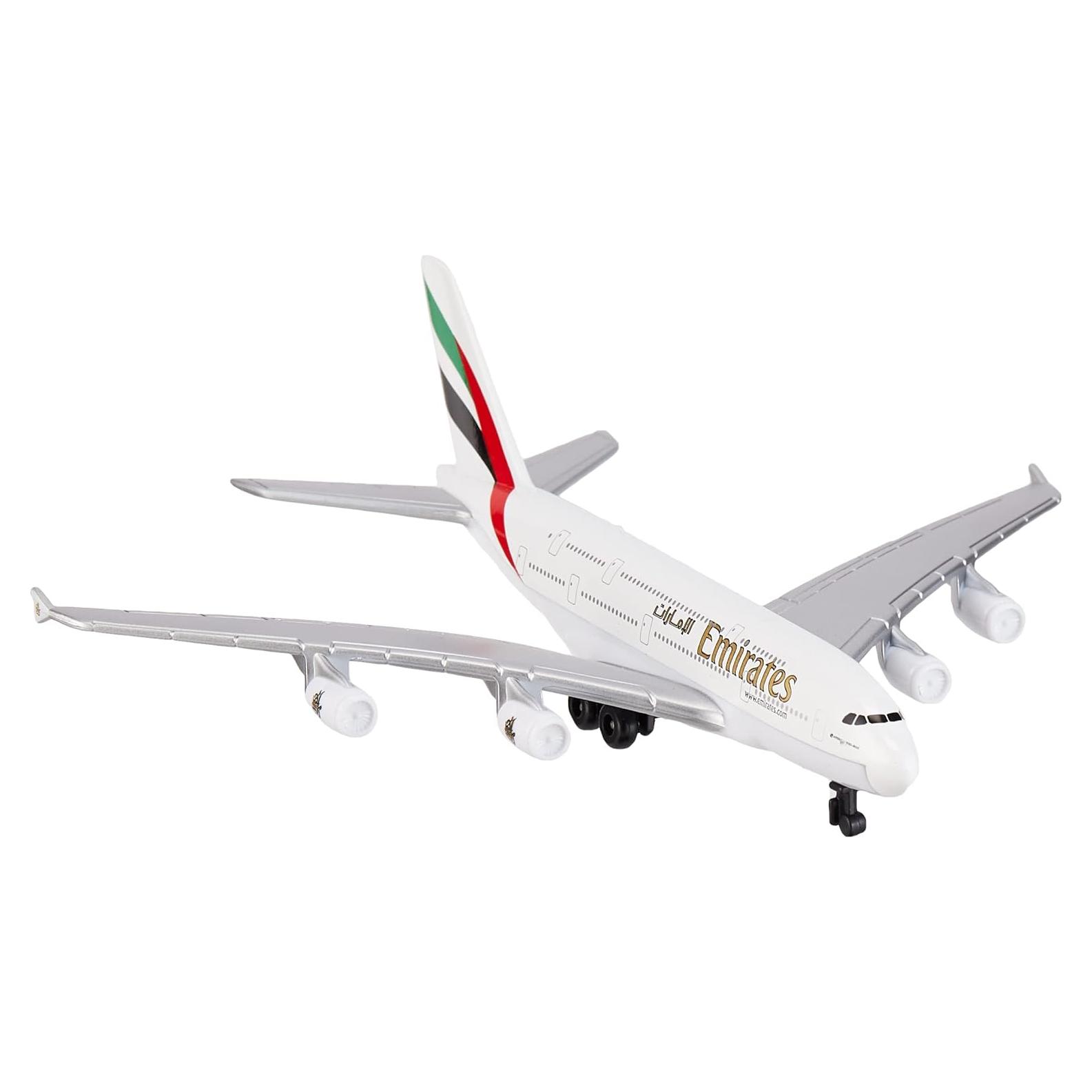 Avión de Metal Daron Emirates A380 15 cm para Niños +3