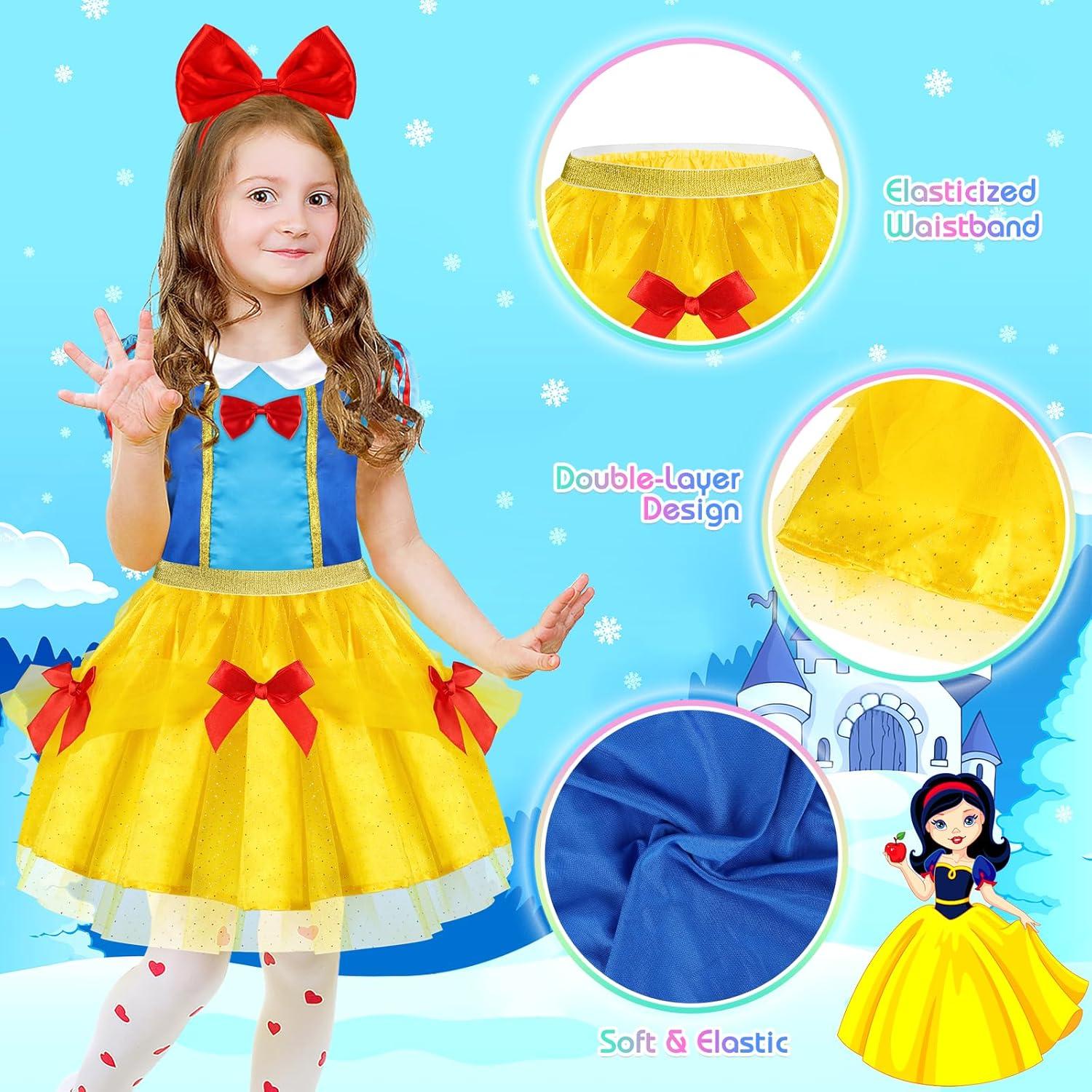 Conjunto de Disfraces de Princesa EULRGAUS para Niñas 3-6 Años