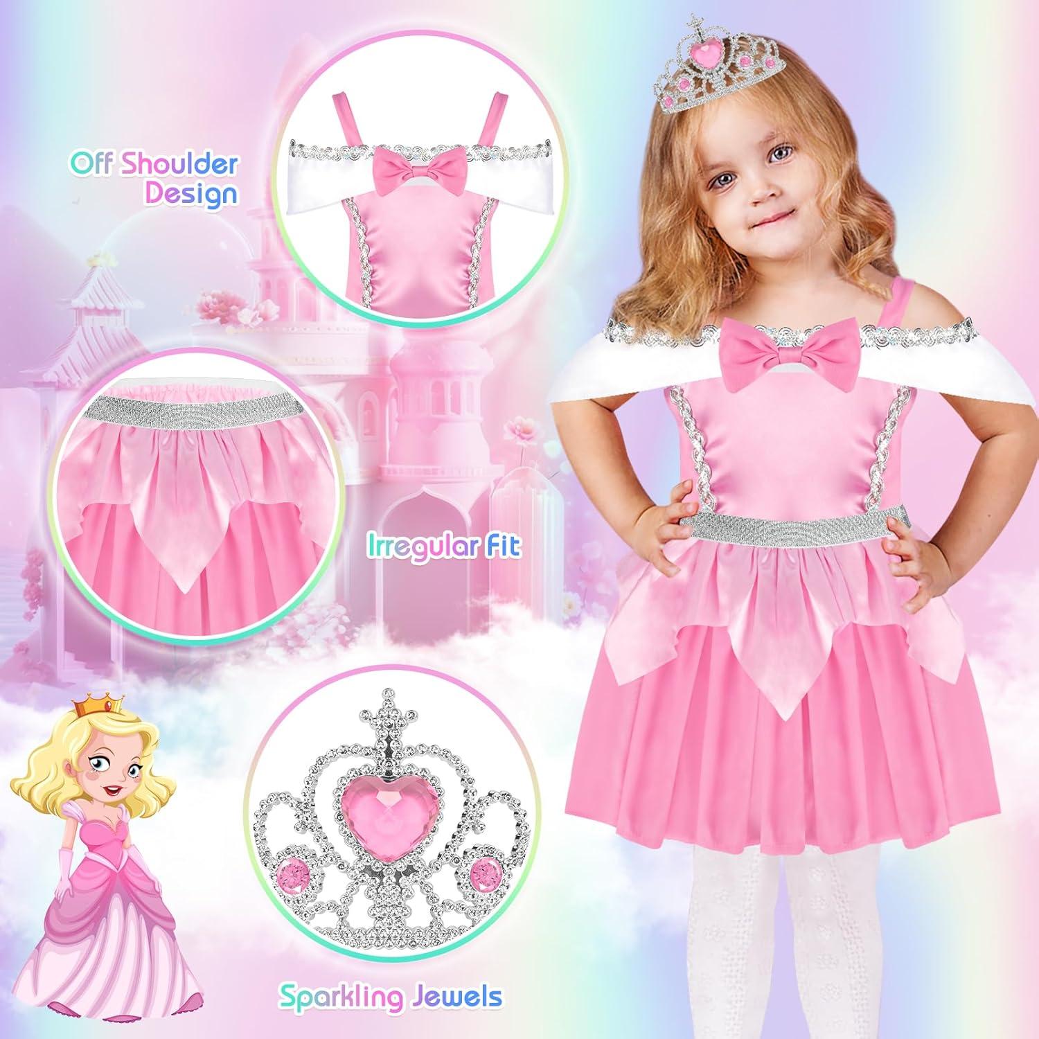 Conjunto de Disfraces de Princesa EULRGAUS para Niñas 3-6 Años