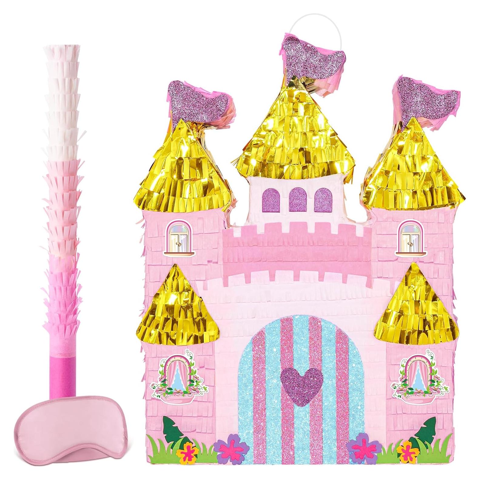 Piñata Castillo de Princesa WERNNSAI 41.9x31.6cm Rosa