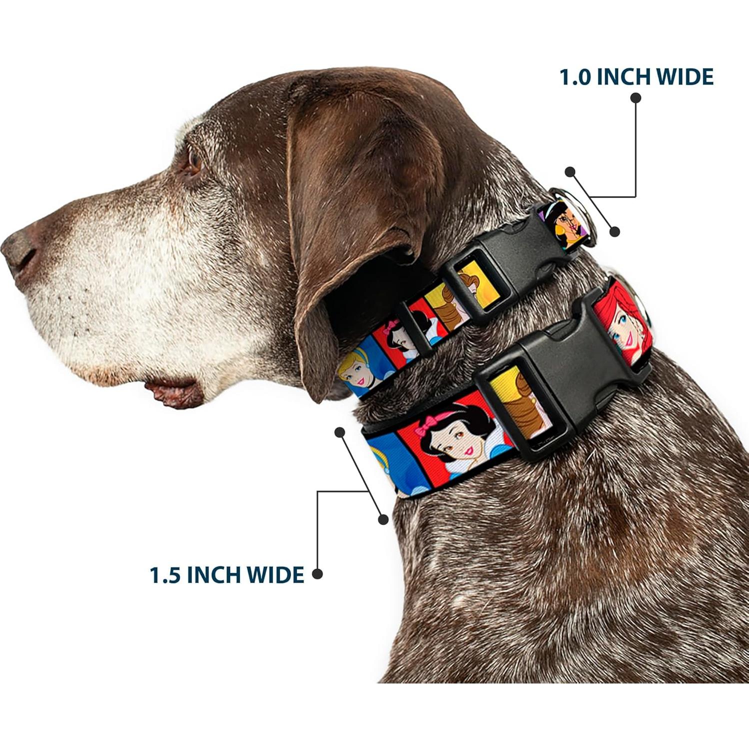 Collar de Perro Buckle-Down Disney - 2.54 cm Ancho - Mediano