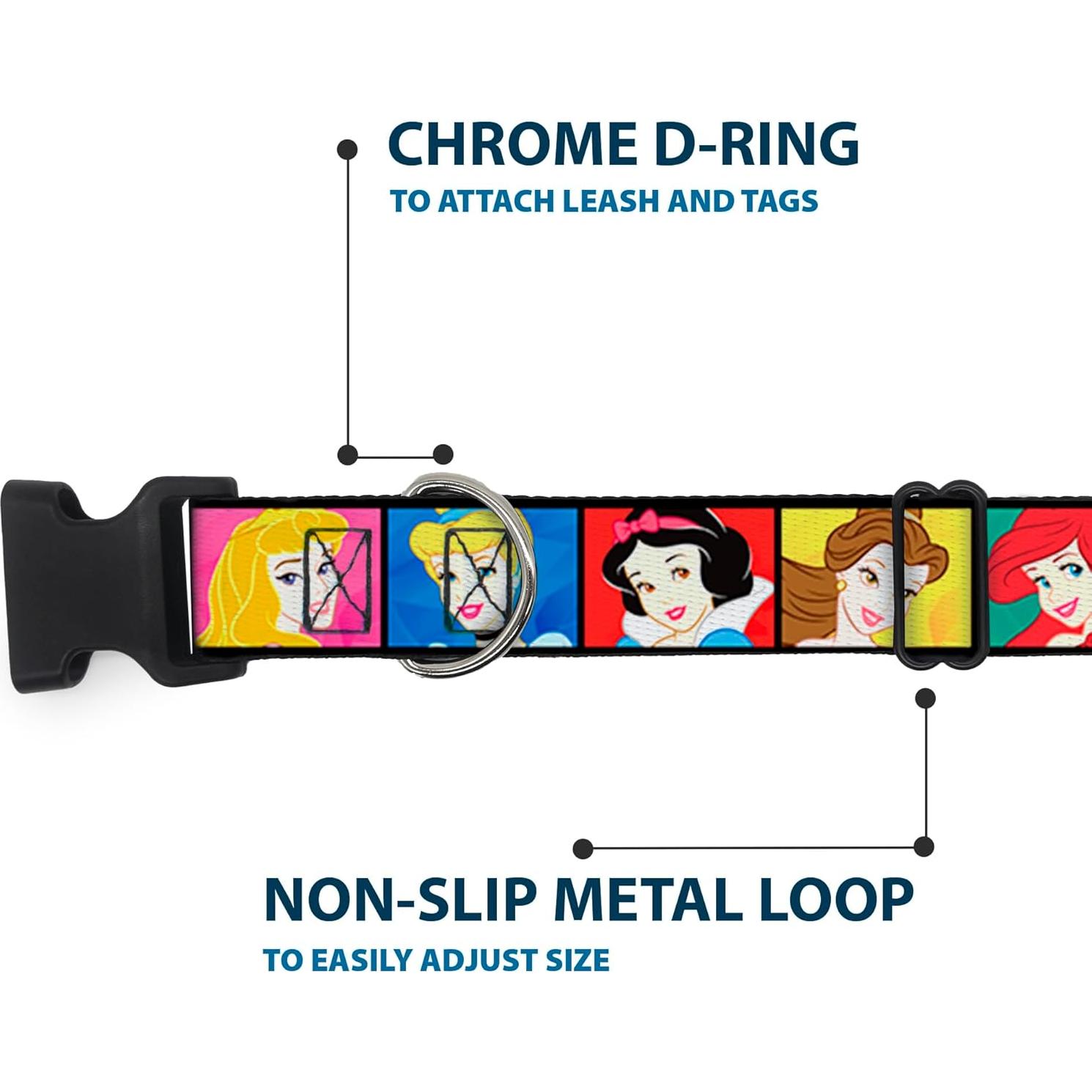 Collar de Perro Buckle-Down Disney - 2.54 cm Ancho - Mediano