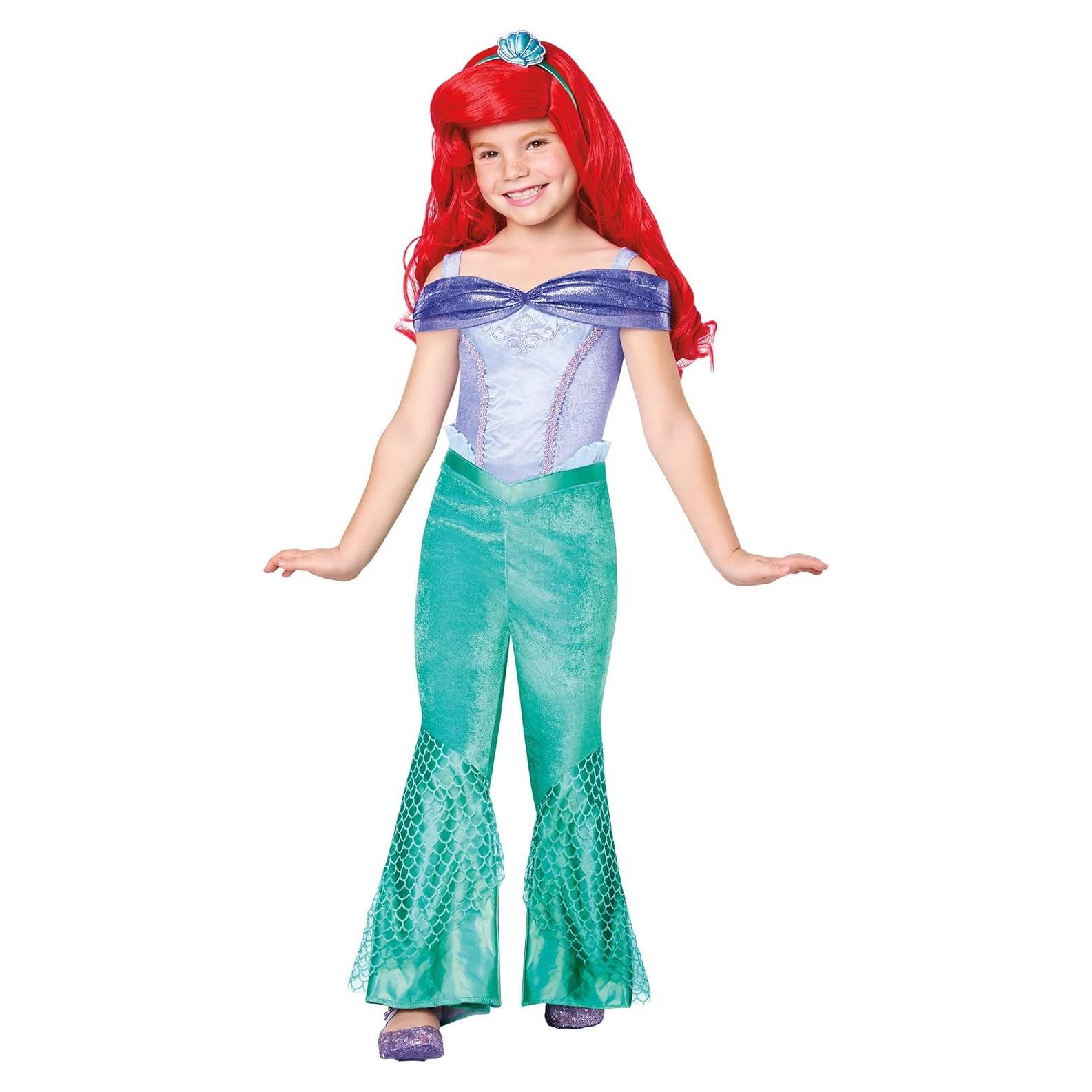 Disfraz de Jumpsuit Ariel Niña Pequeña Spirit Halloween Licencia Oficial