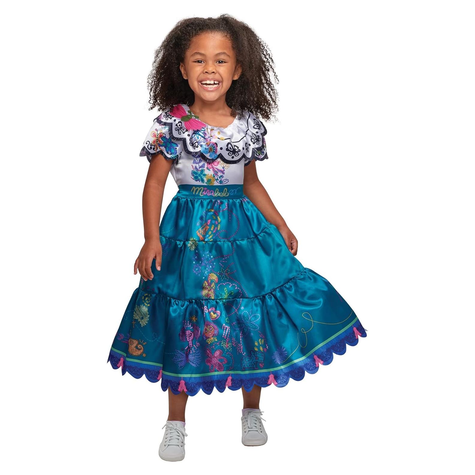 Vestido de Mirabel Disney Encanto para Niñas 3-6 Años