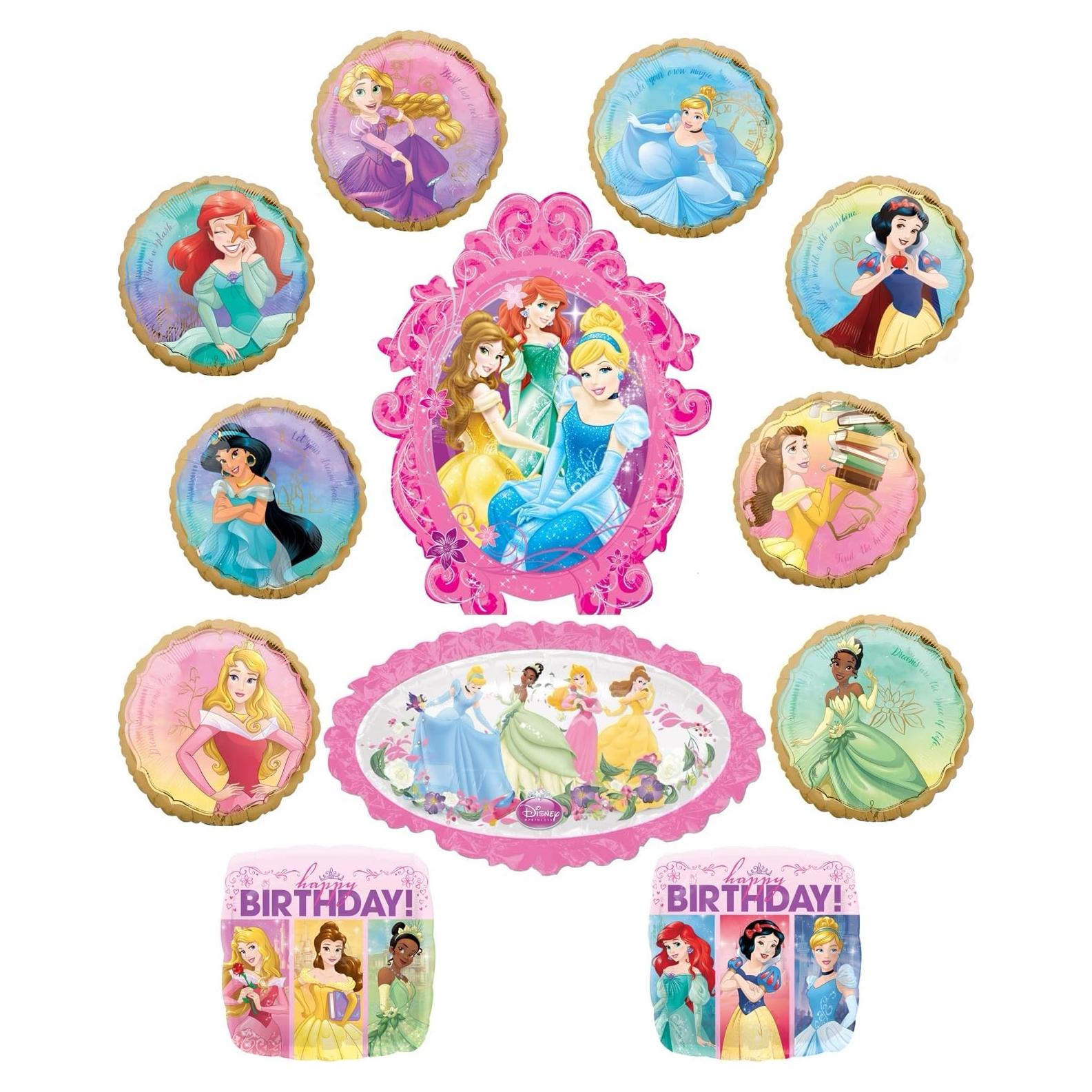 Suministros Fiesta Cumpleaños Princesa Anagram 8 Globos